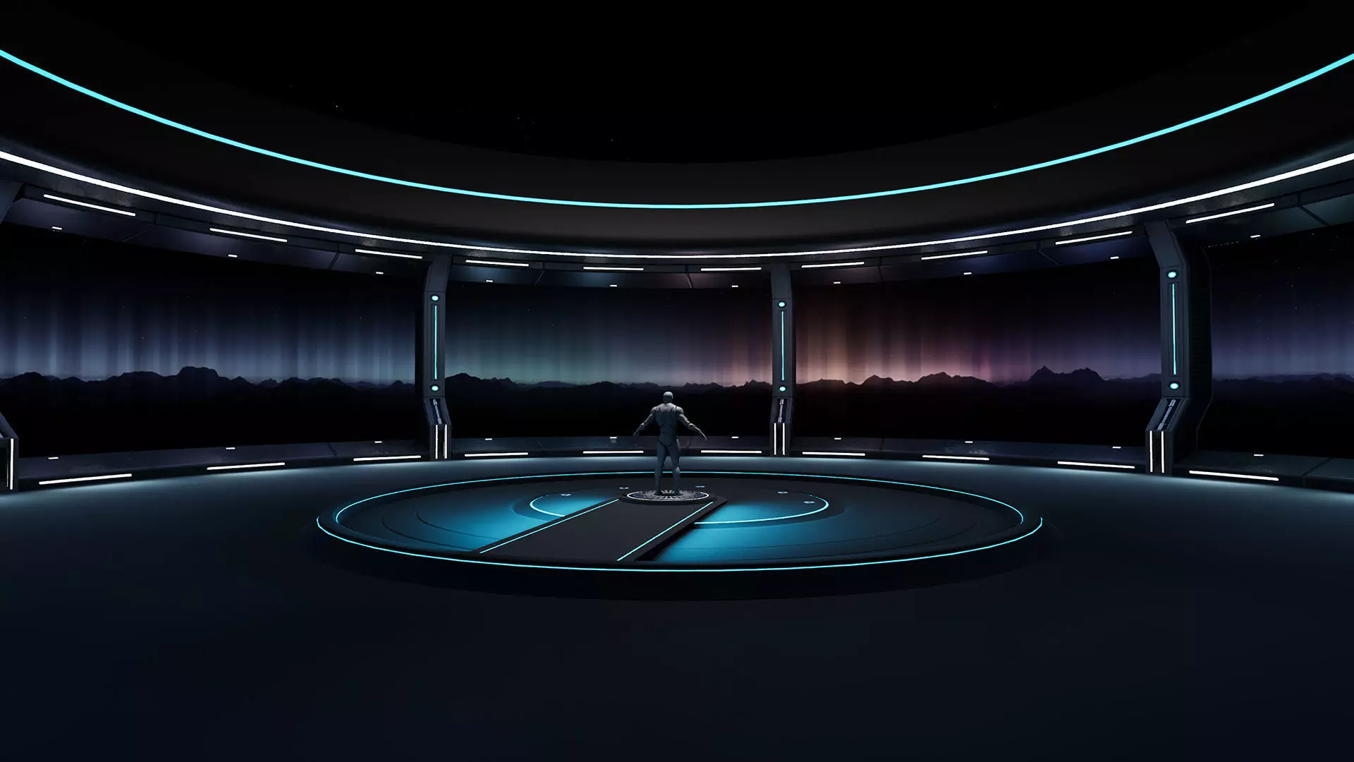 Futuristic Sci-Fi Studio Room UE5 3D model_0