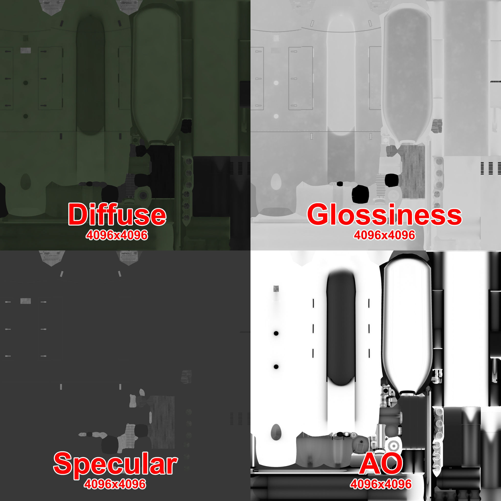  FN Herstal RMP Machine Gun Pod Low-poly 3D model_22
