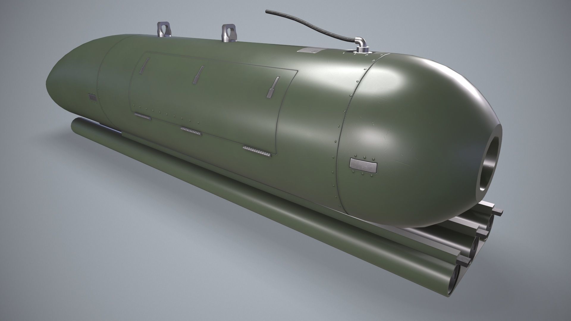  FN Herstal RMP Machine Gun Pod Low-poly 3D model_4