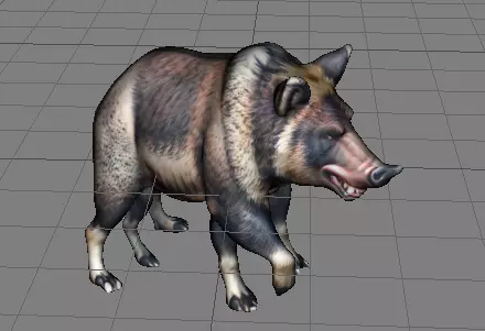 a wild boar Free 3D print model_0