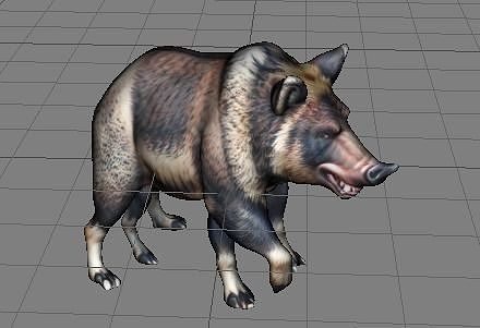 a wild boar Free 3D print model