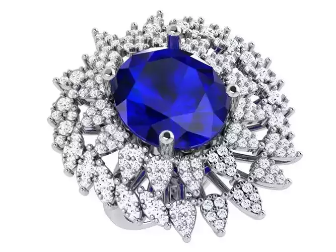 Oval Cluster Ring 4647