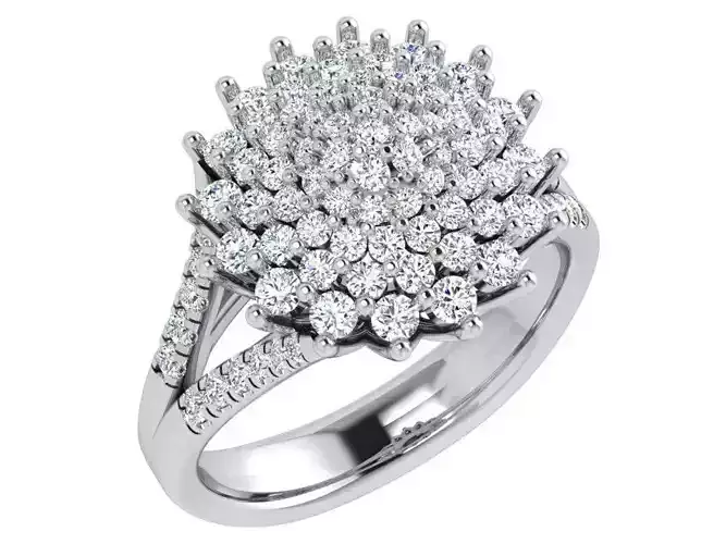 Flower Split Shank Ring 4661