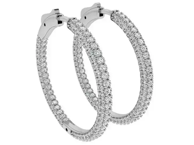 Diamond Hoop Earring 4667