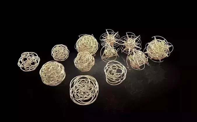 Geometric motion sculptures