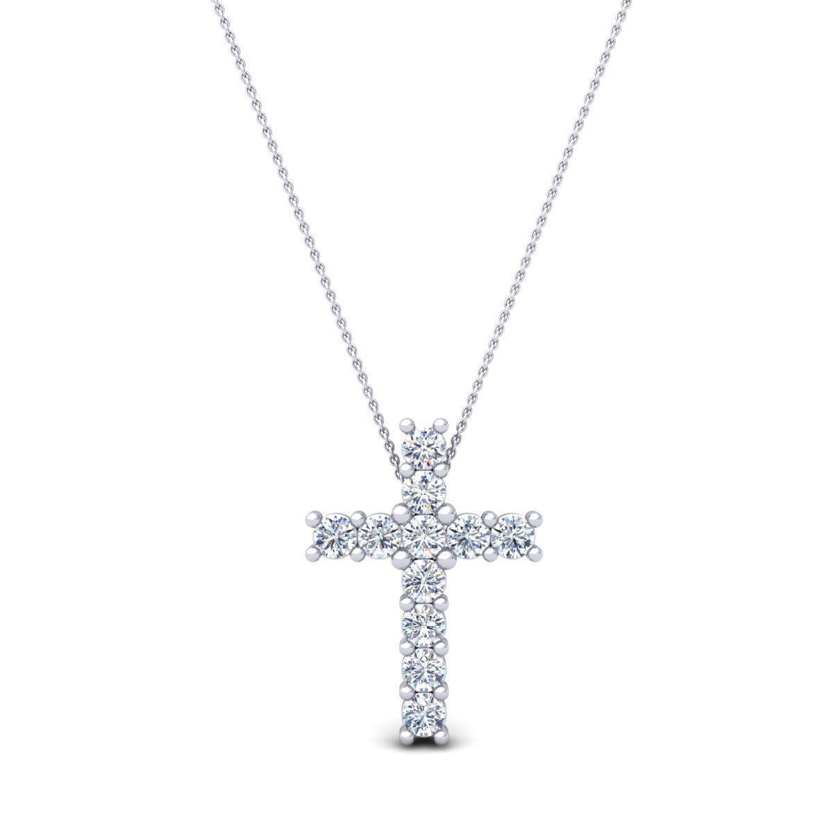 Diamond Cross Pendent 3d Model and Render 3D print model_2