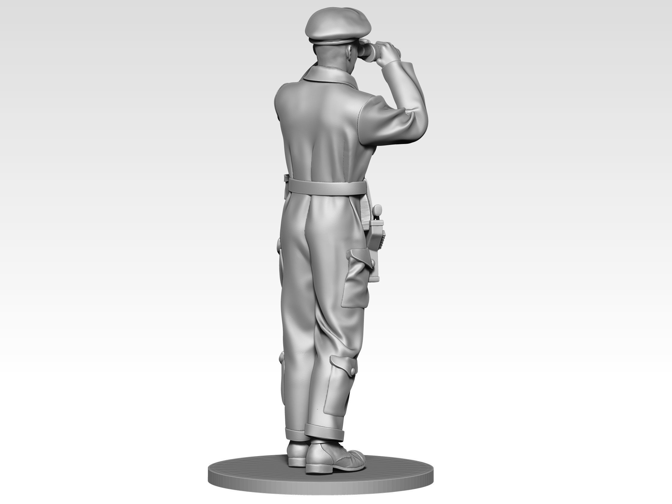 British Tank crew ww2 03 3D print model_4