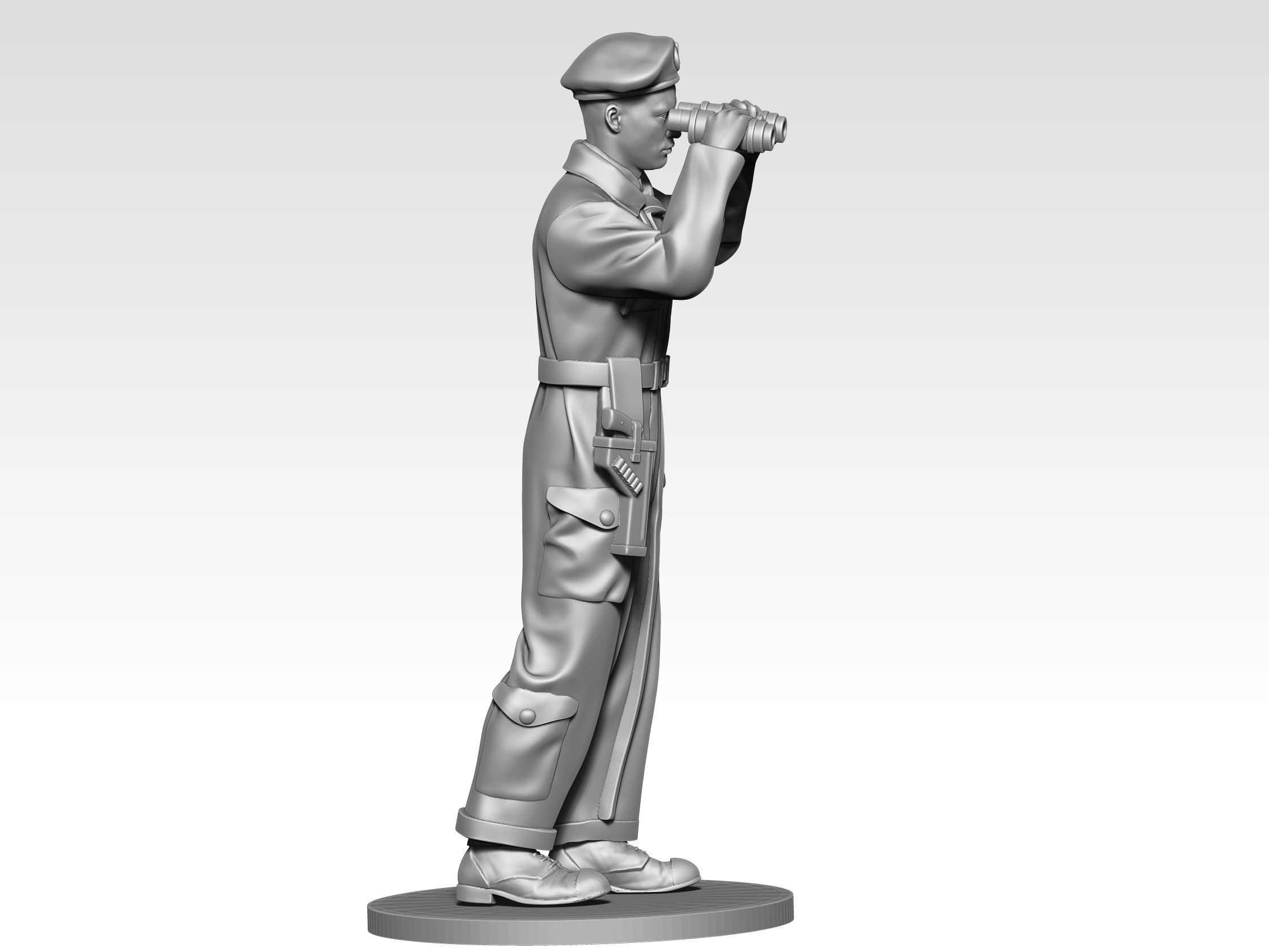 British Tank crew ww2 03 3D print model_5