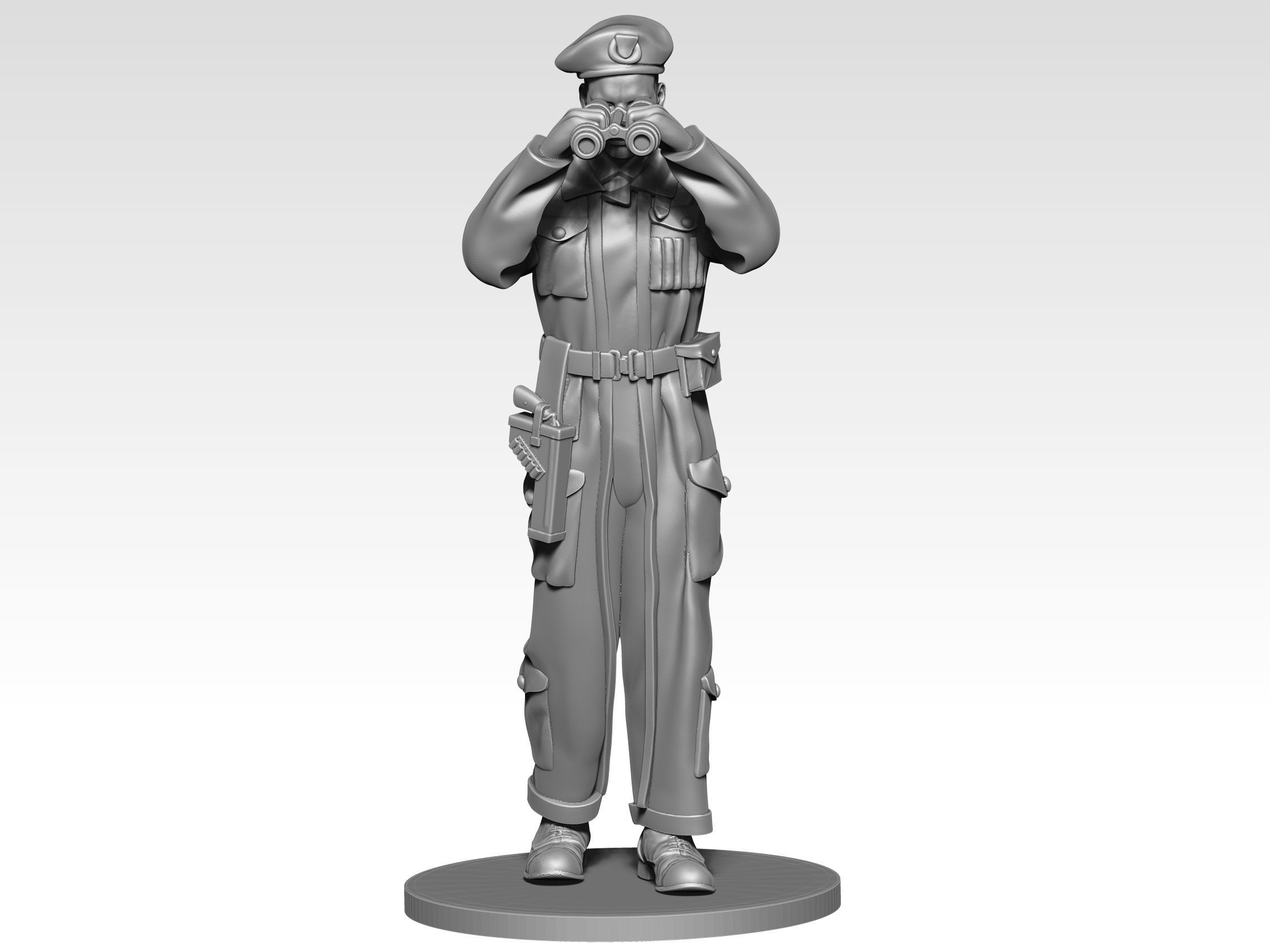 British Tank crew ww2 03 3D print model_1