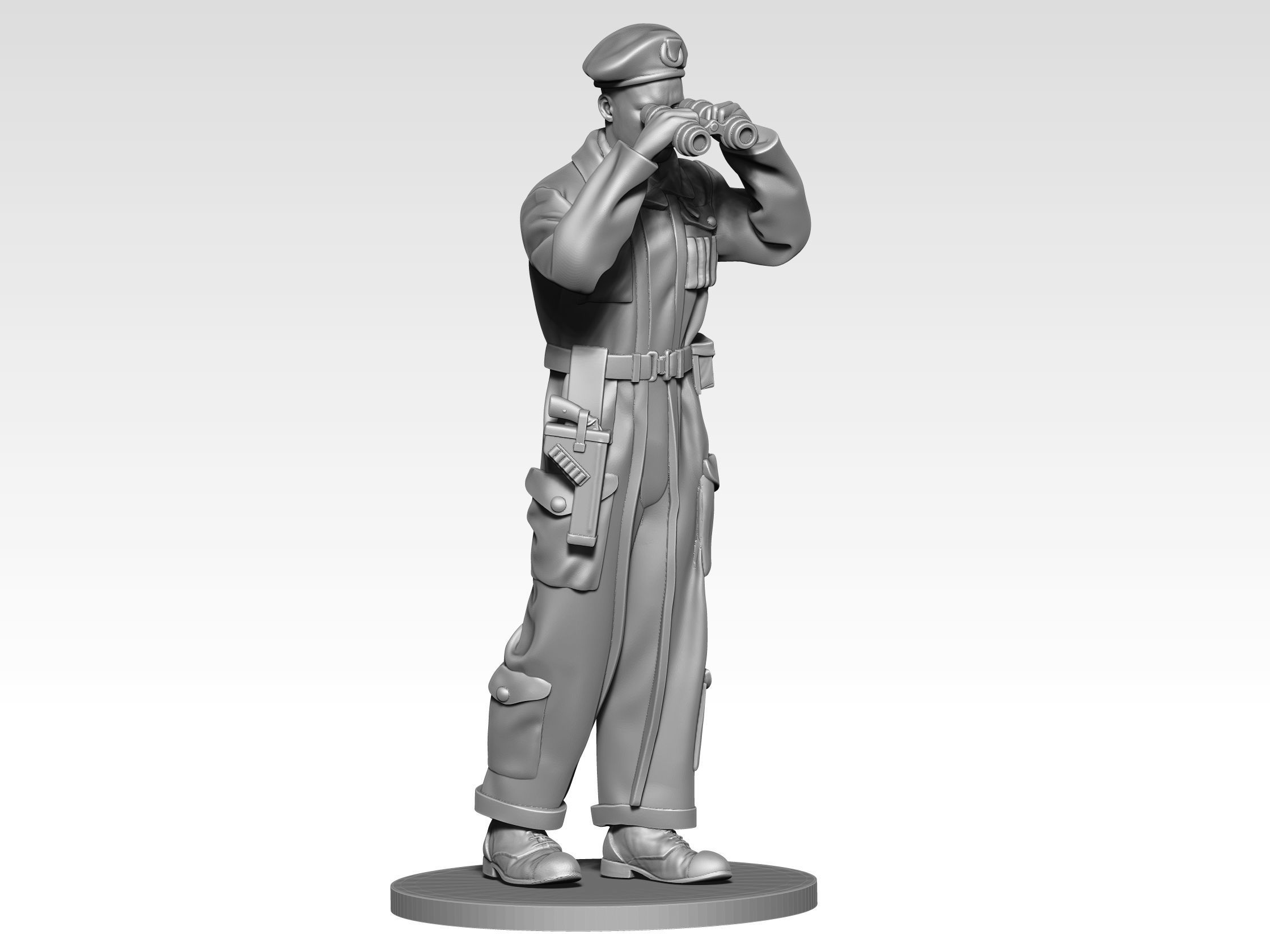British Tank crew ww2 03 3D print model_6