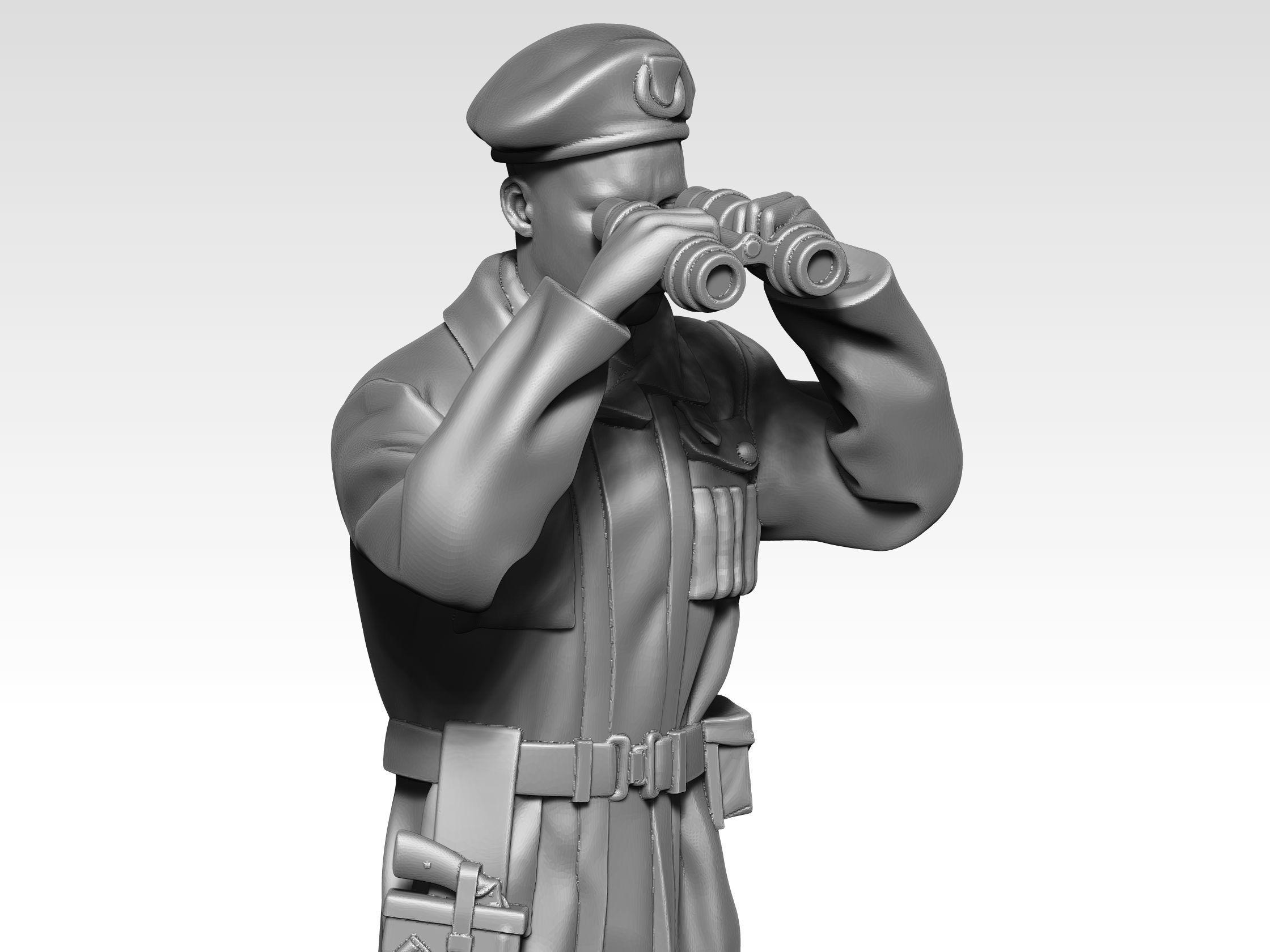 British Tank crew ww2 03 3D print model_7