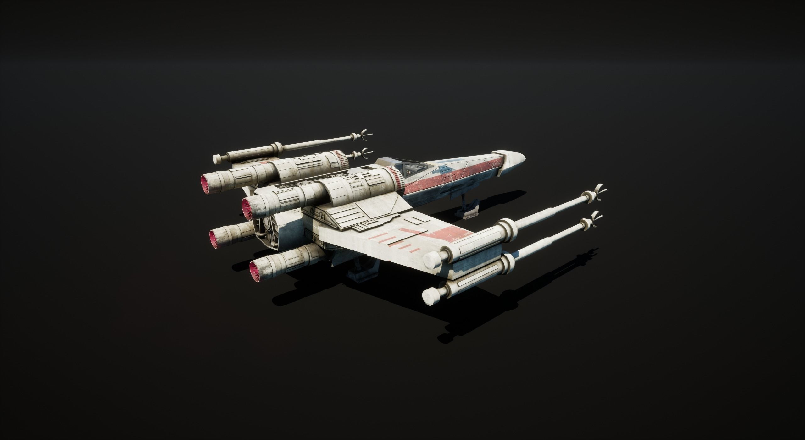x-wing Low-poly 3D model_20