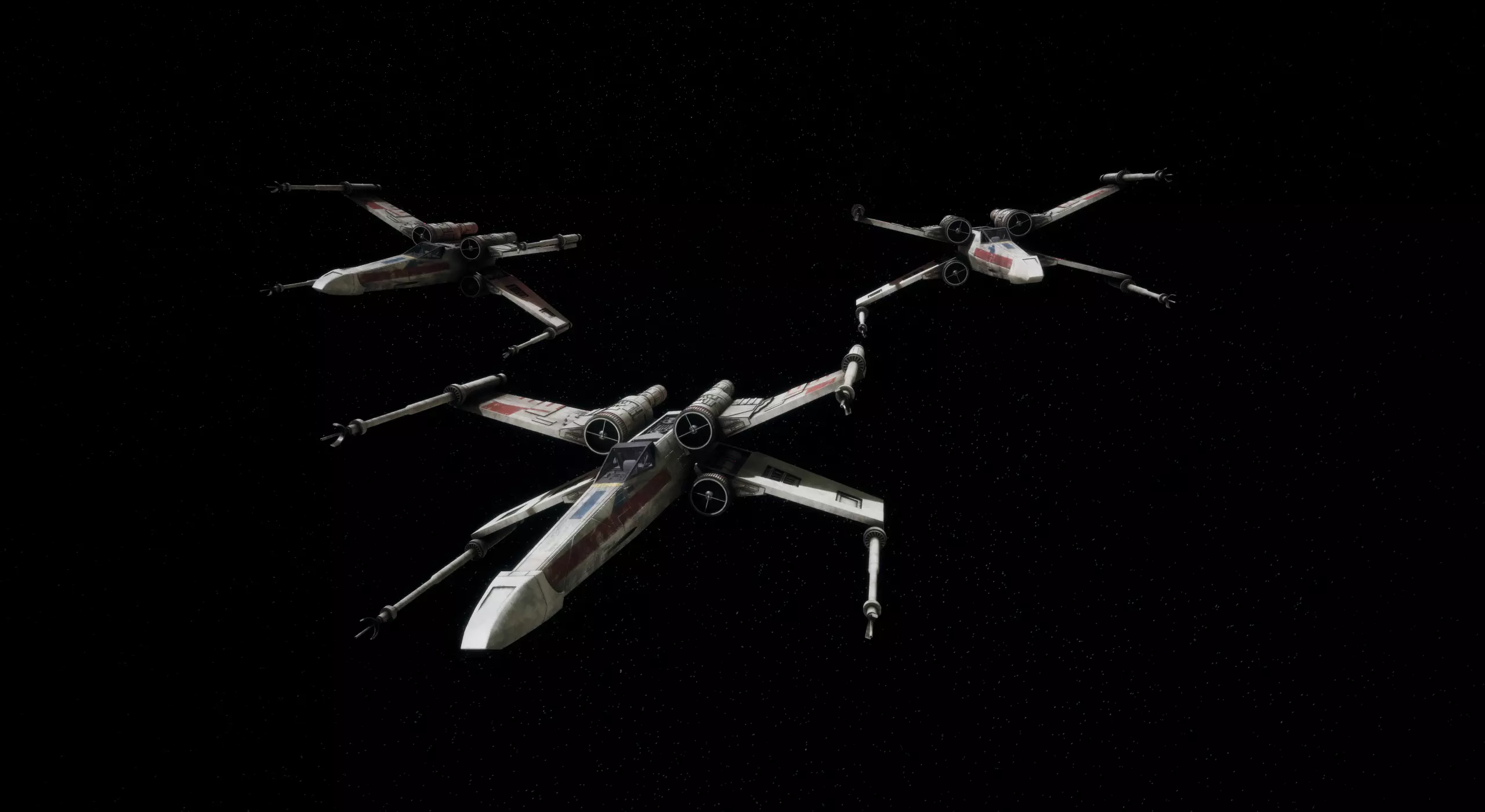 x-wing Low-poly 3D model_0