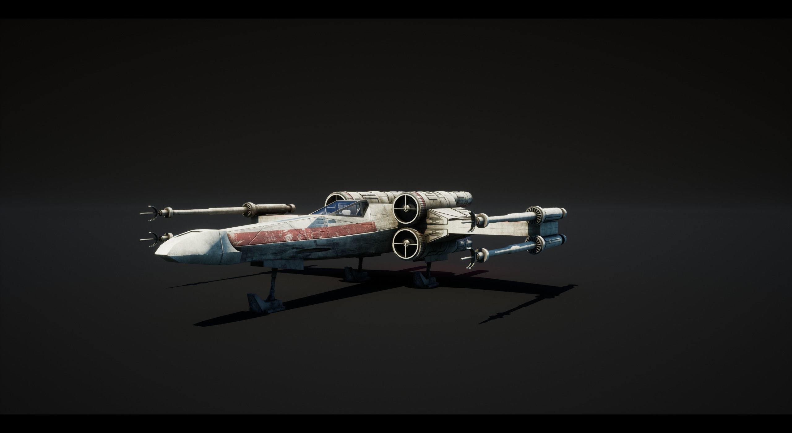 x-wing Low-poly 3D model_18