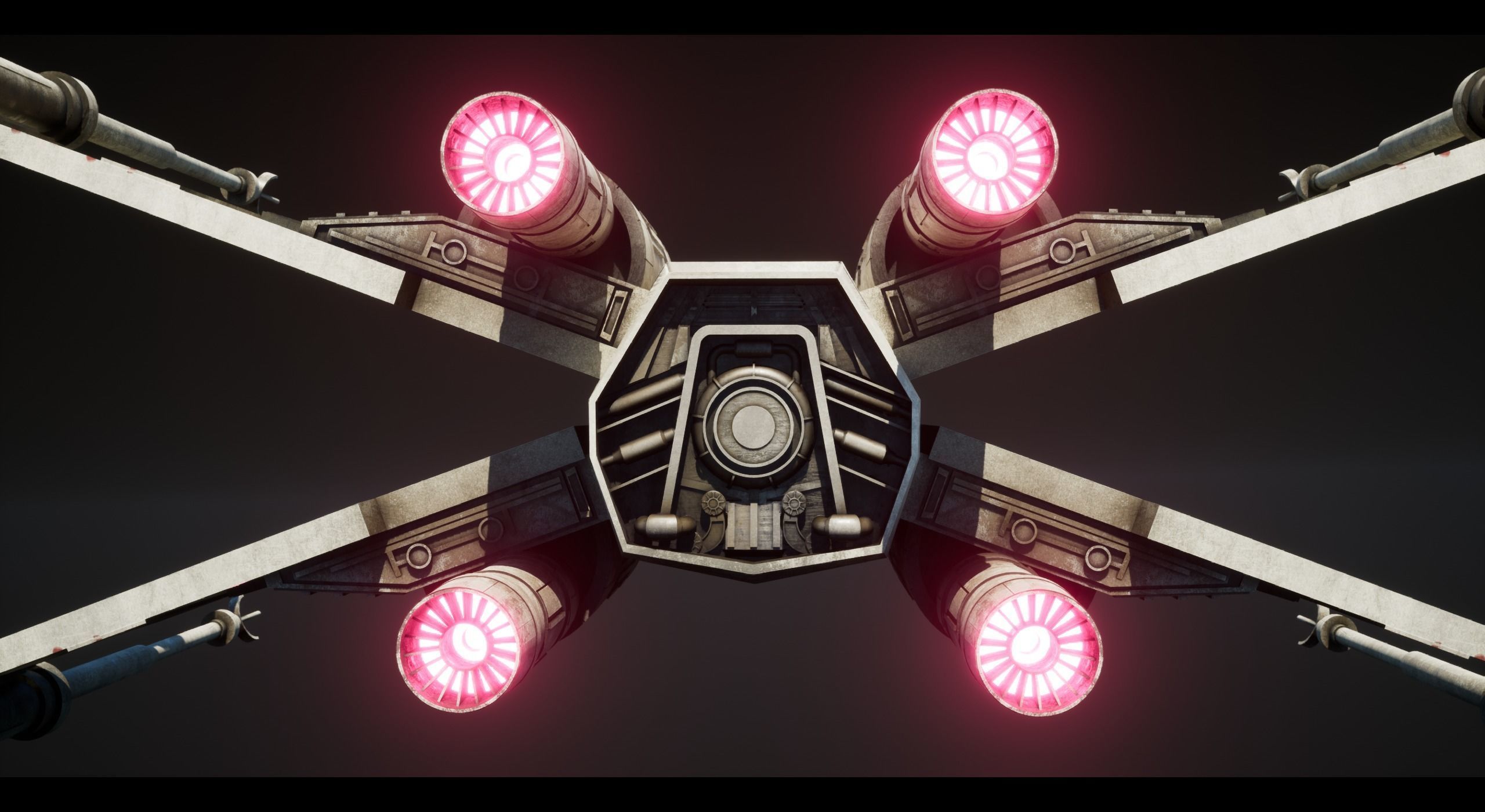 x-wing Low-poly 3D model_15