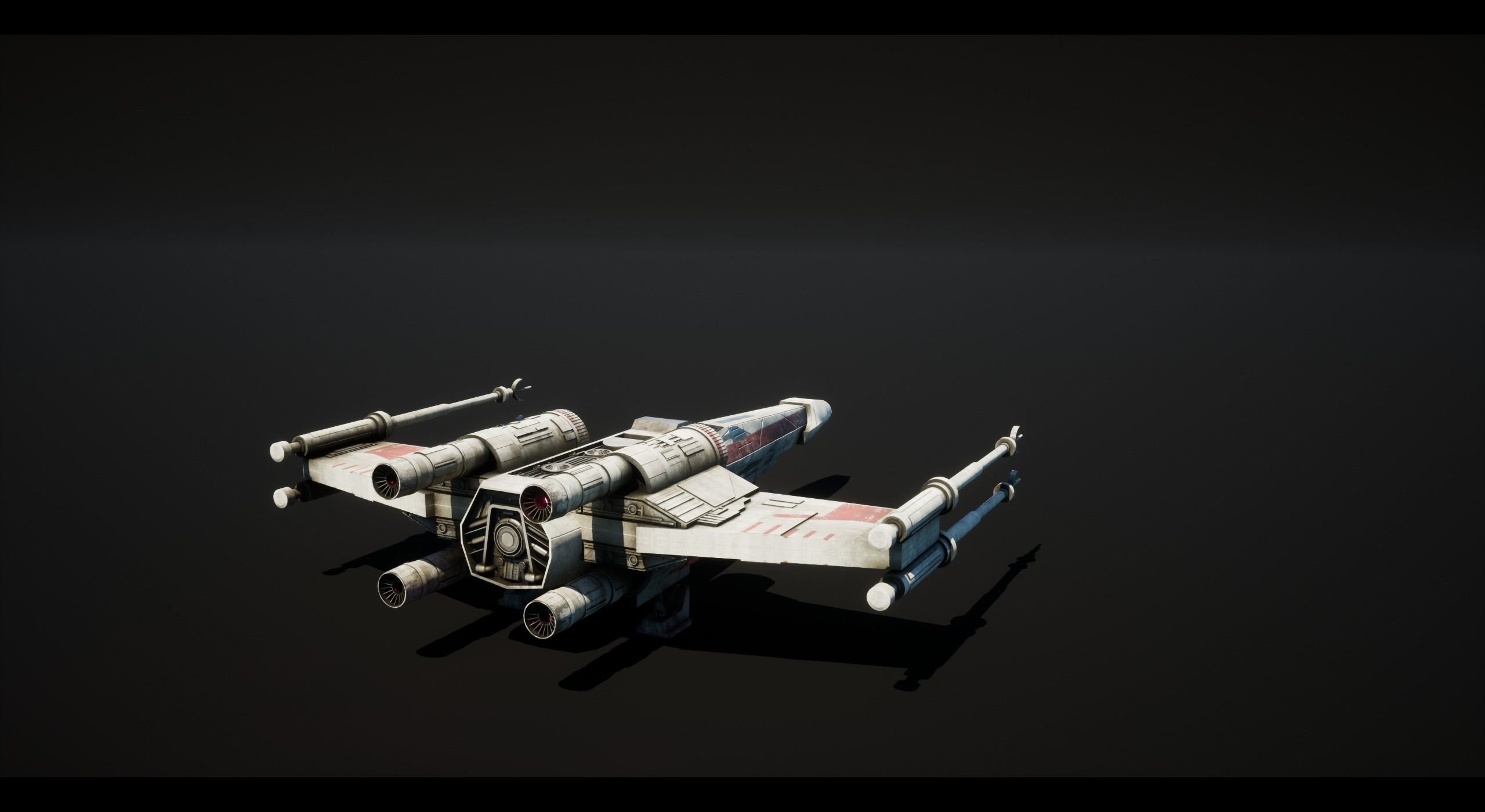 x-wing Low-poly 3D model_12