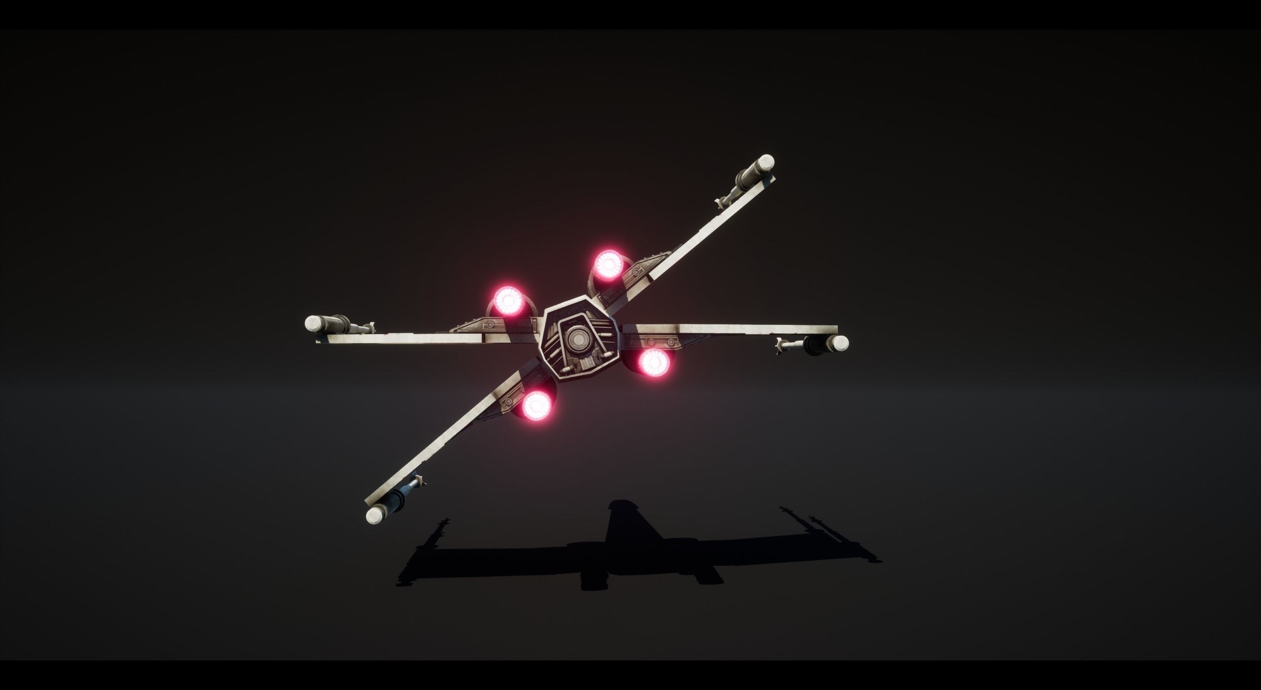 x-wing Low-poly 3D model_9