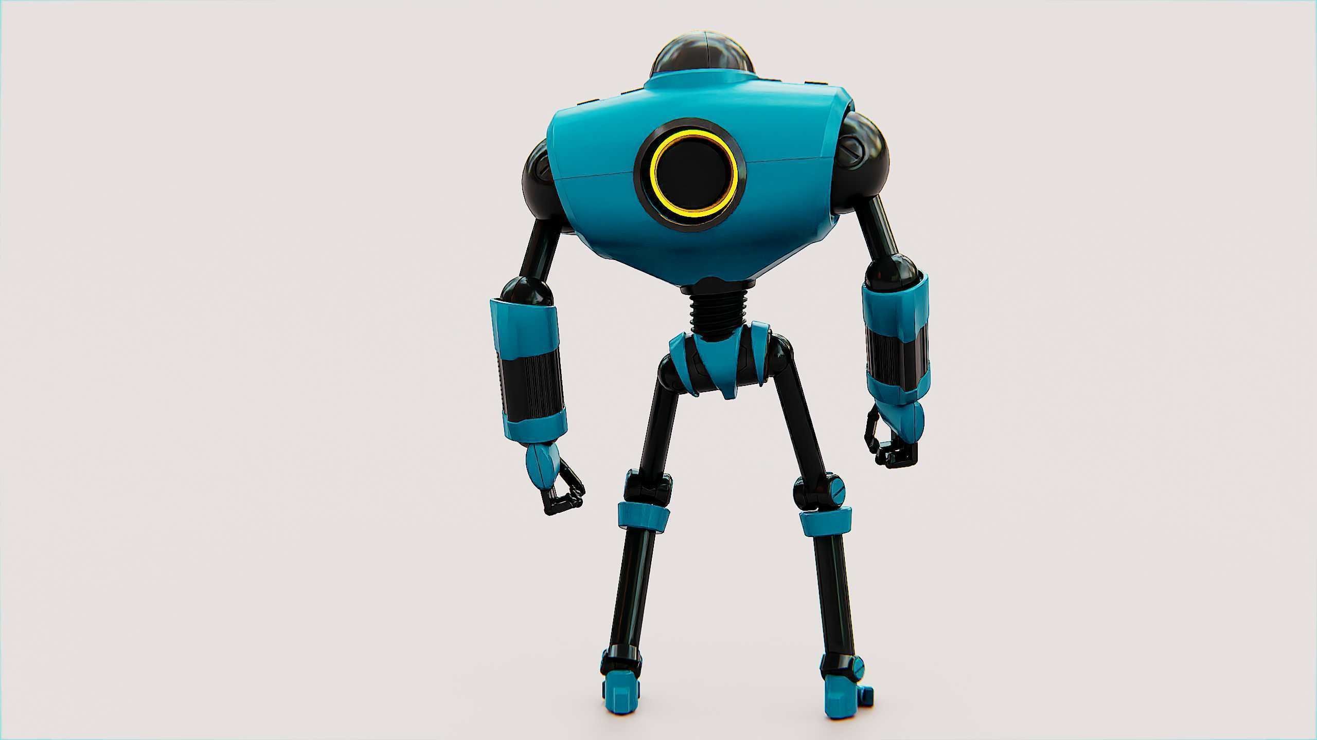 ANDROID MOBY Rigged for Unreal Engine - Unity - MIXAMO 3D model_12