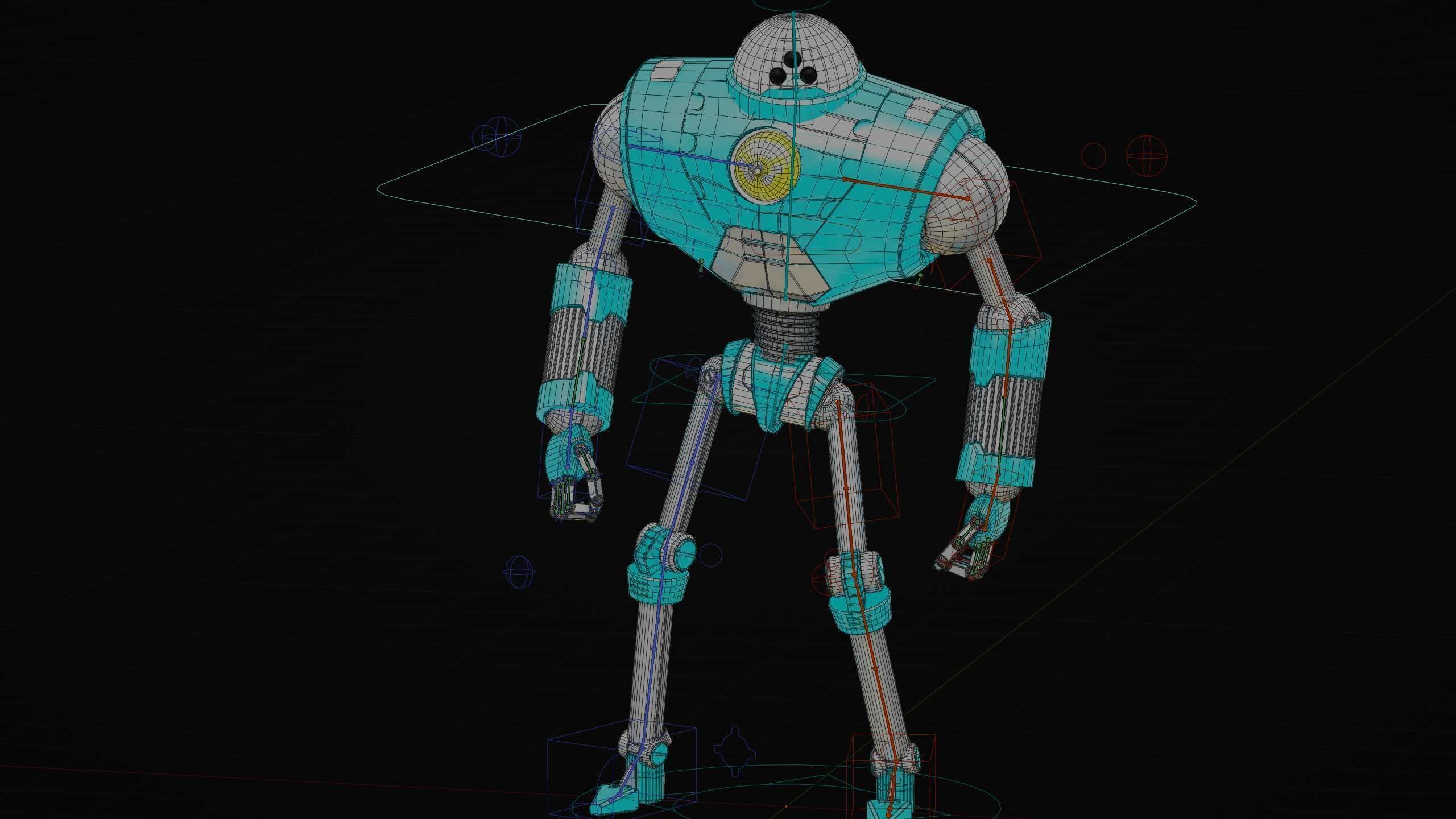ANDROID MOBY Rigged for Unreal Engine - Unity - MIXAMO 3D model_37