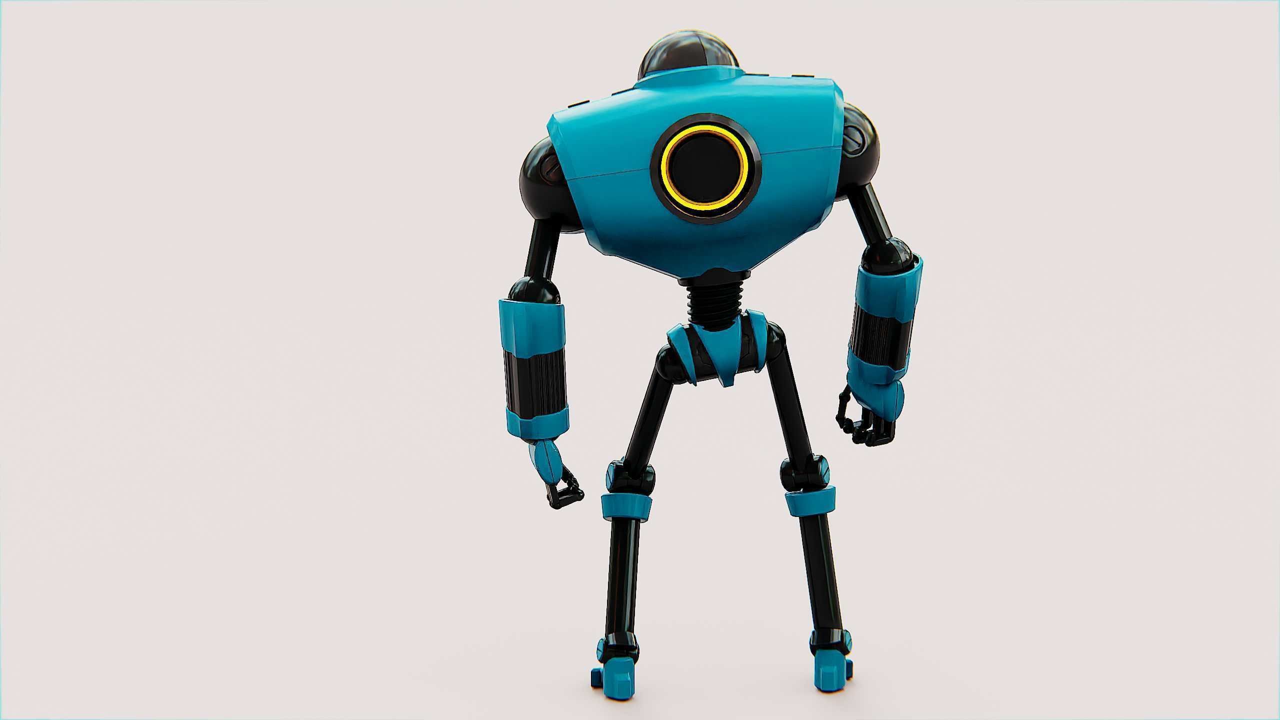 ANDROID MOBY Rigged for Unreal Engine - Unity - MIXAMO 3D model_11