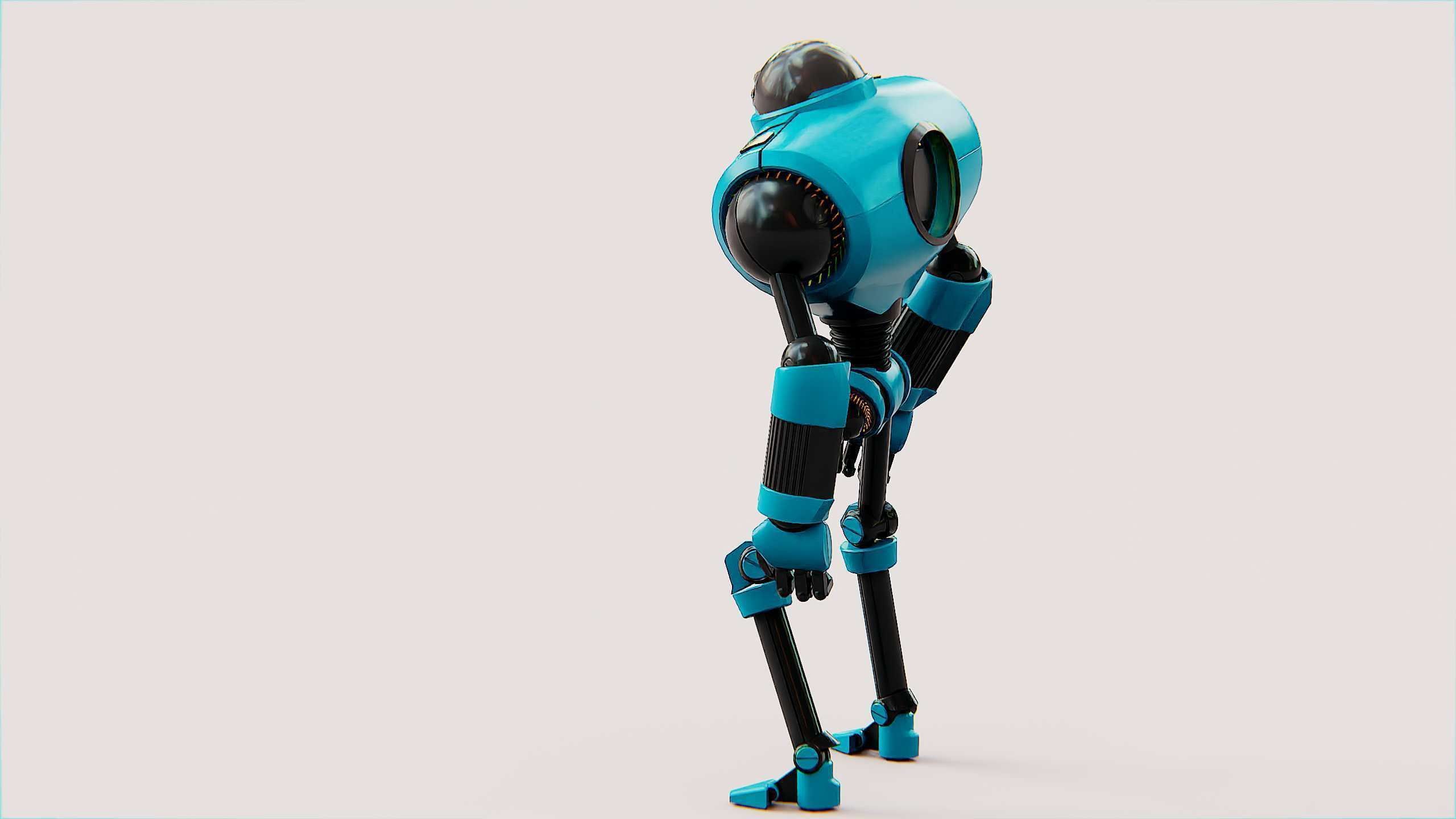 ANDROID MOBY Rigged for Unreal Engine - Unity - MIXAMO 3D model_7