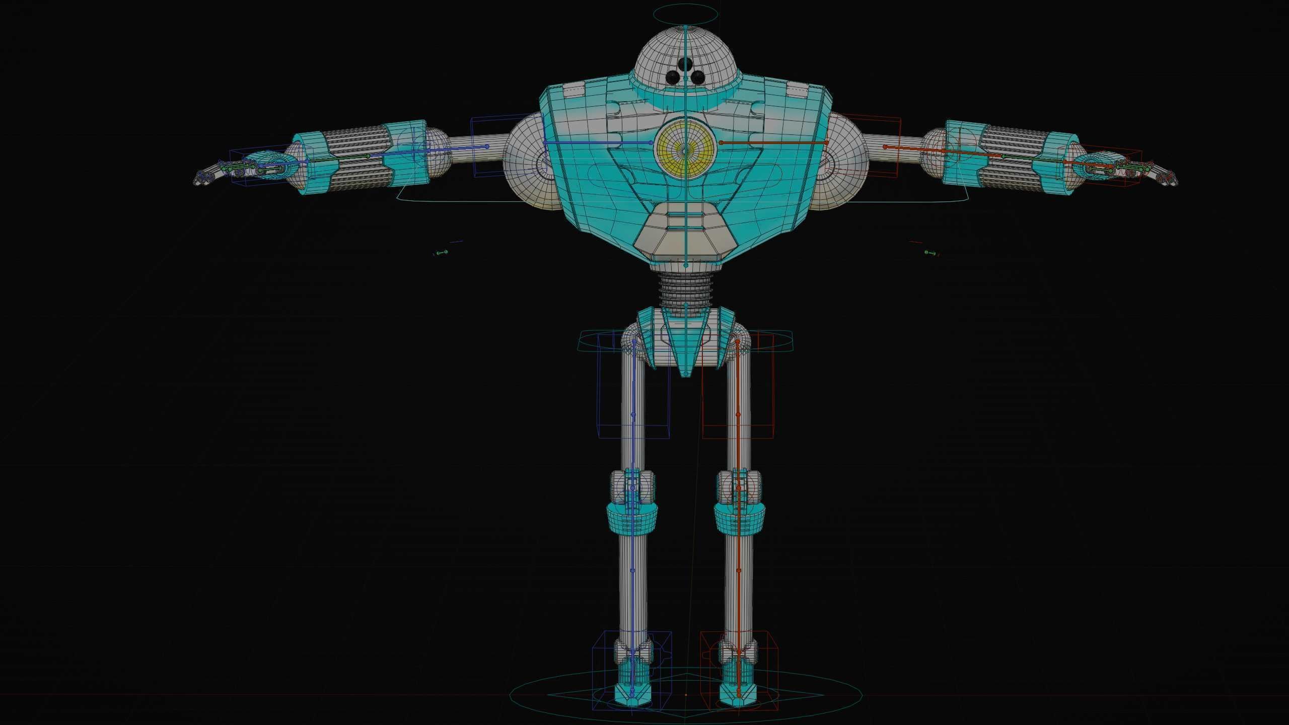 ANDROID MOBY Rigged for Unreal Engine - Unity - MIXAMO 3D model_39