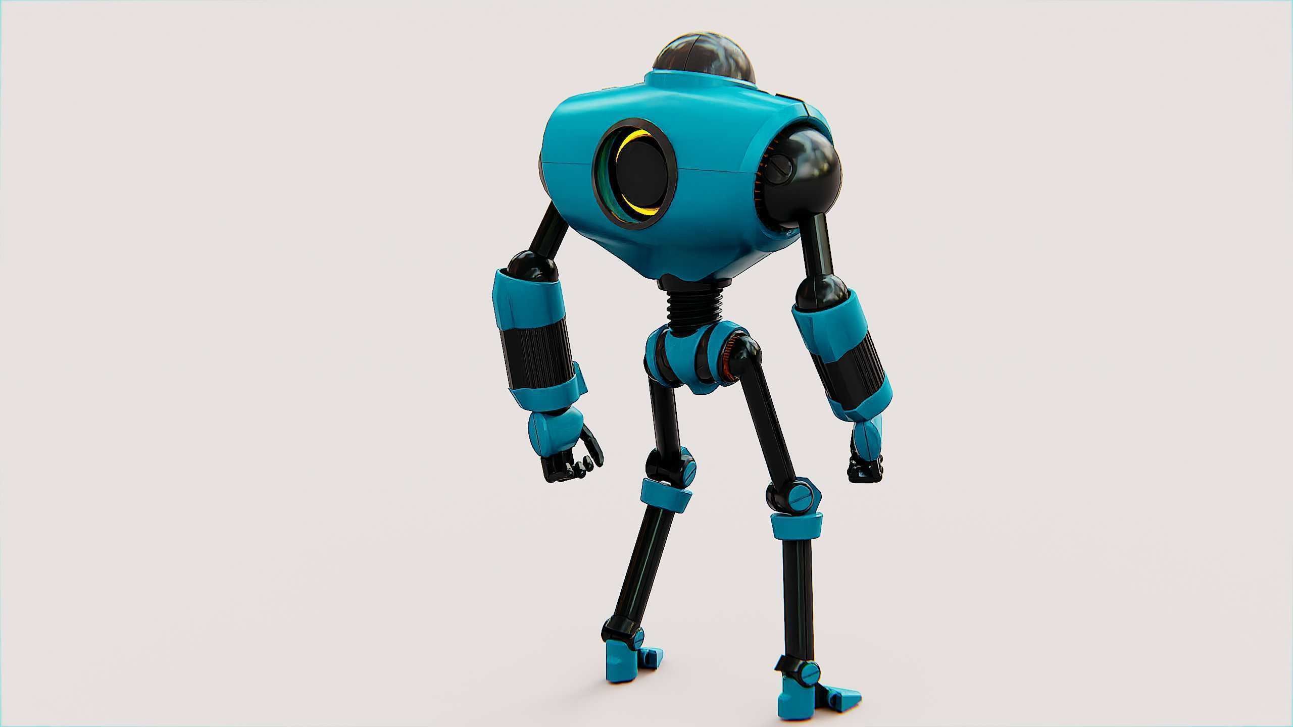 ANDROID MOBY Rigged for Unreal Engine - Unity - MIXAMO 3D model_14