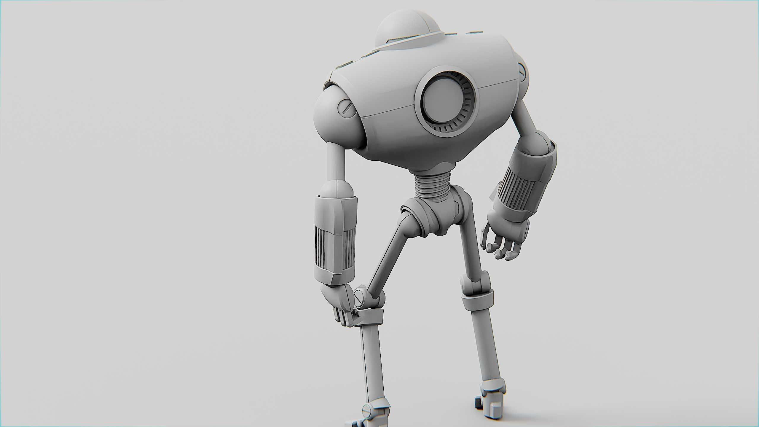 ANDROID MOBY Rigged for Unreal Engine - Unity - MIXAMO 3D model_33