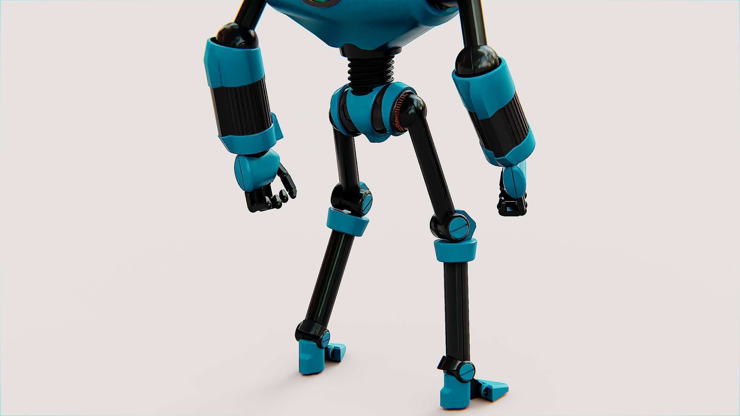 ANDROID MOBY Rigged for Unreal Engine - Unity - MIXAMO 3D model_27