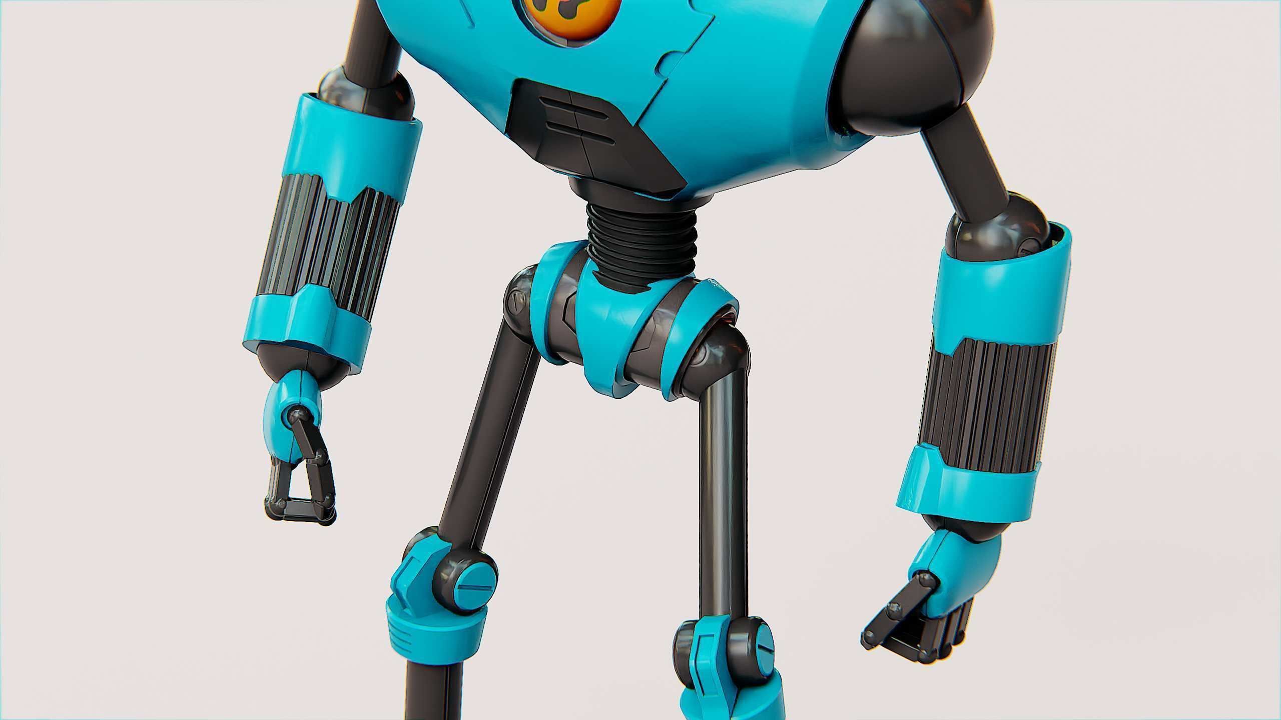 ANDROID MOBY Rigged for Unreal Engine - Unity - MIXAMO 3D model_25