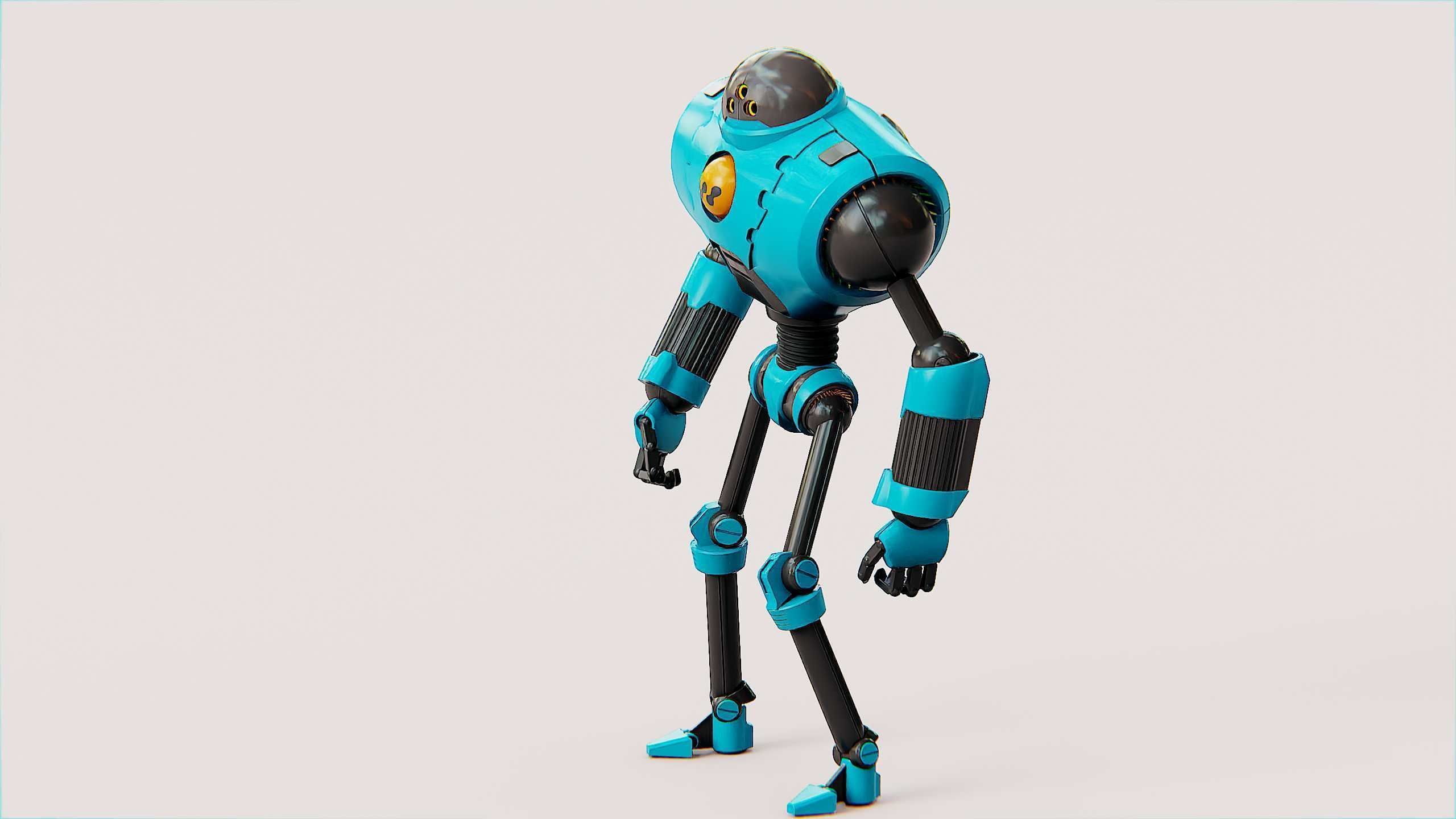 ANDROID MOBY Rigged for Unreal Engine - Unity - MIXAMO 3D model_4