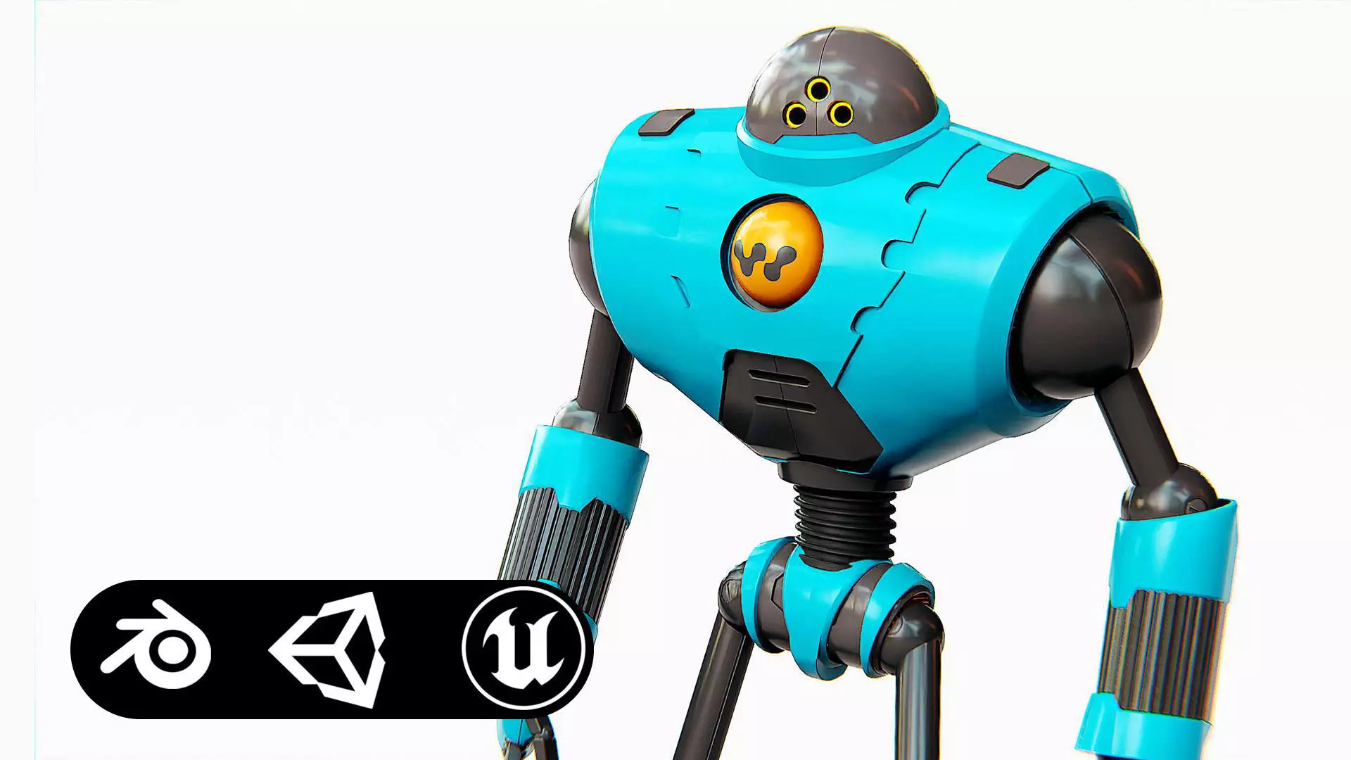 ANDROID MOBY Rigged for Unreal Engine - Unity - MIXAMO 3D model_0