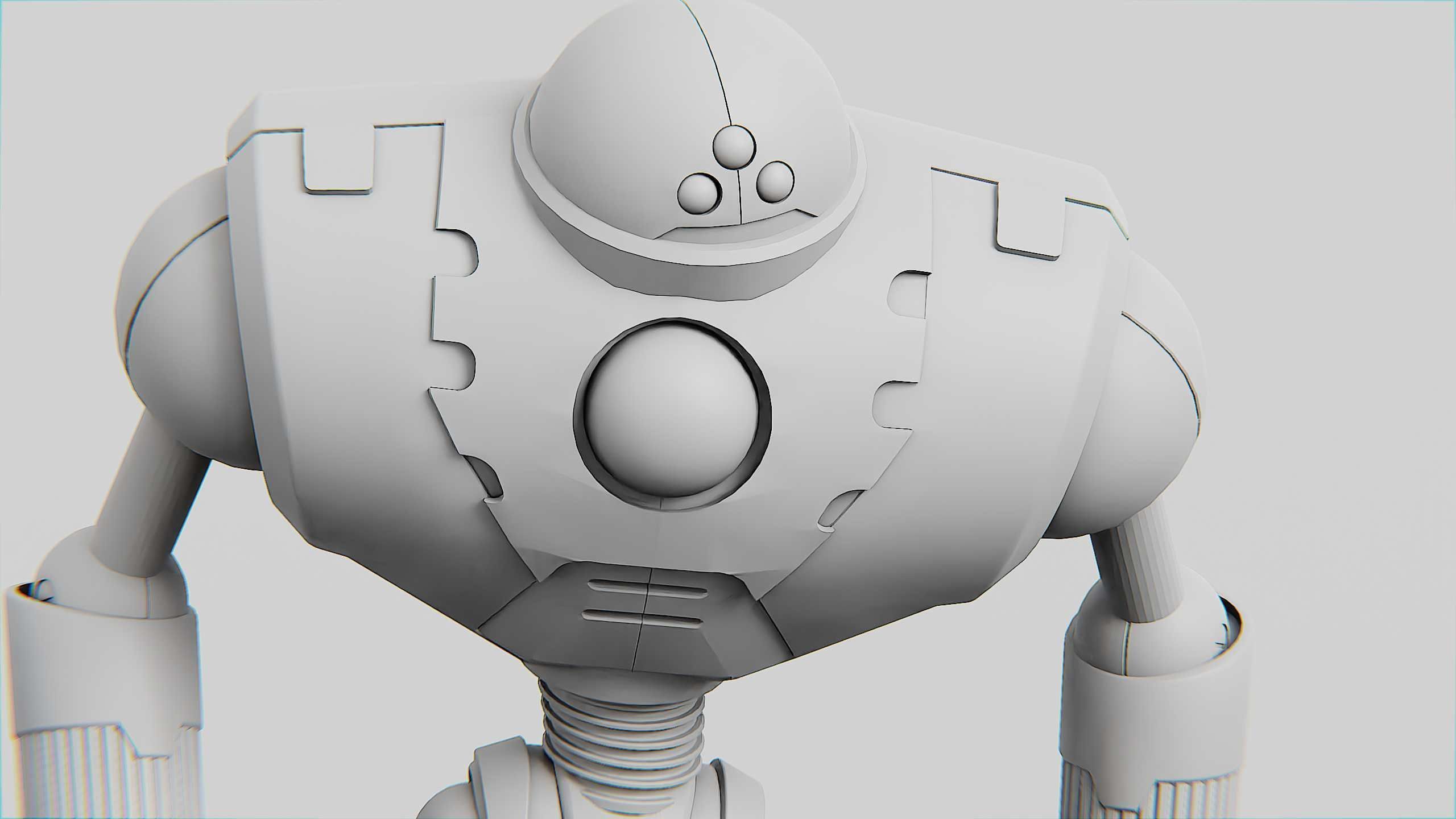 ANDROID MOBY Rigged for Unreal Engine - Unity - MIXAMO 3D model_36