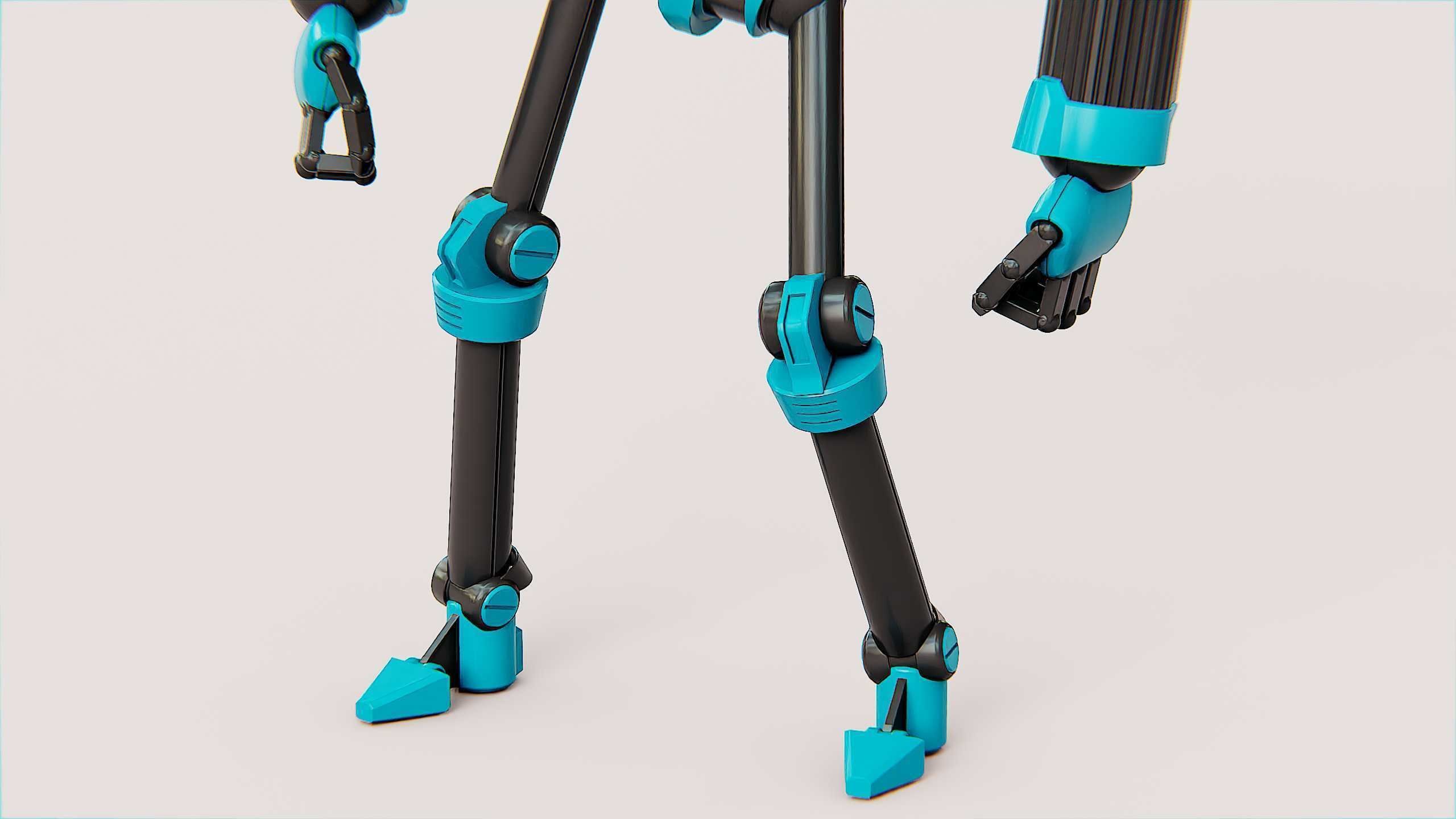 ANDROID MOBY Rigged for Unreal Engine - Unity - MIXAMO 3D model_26