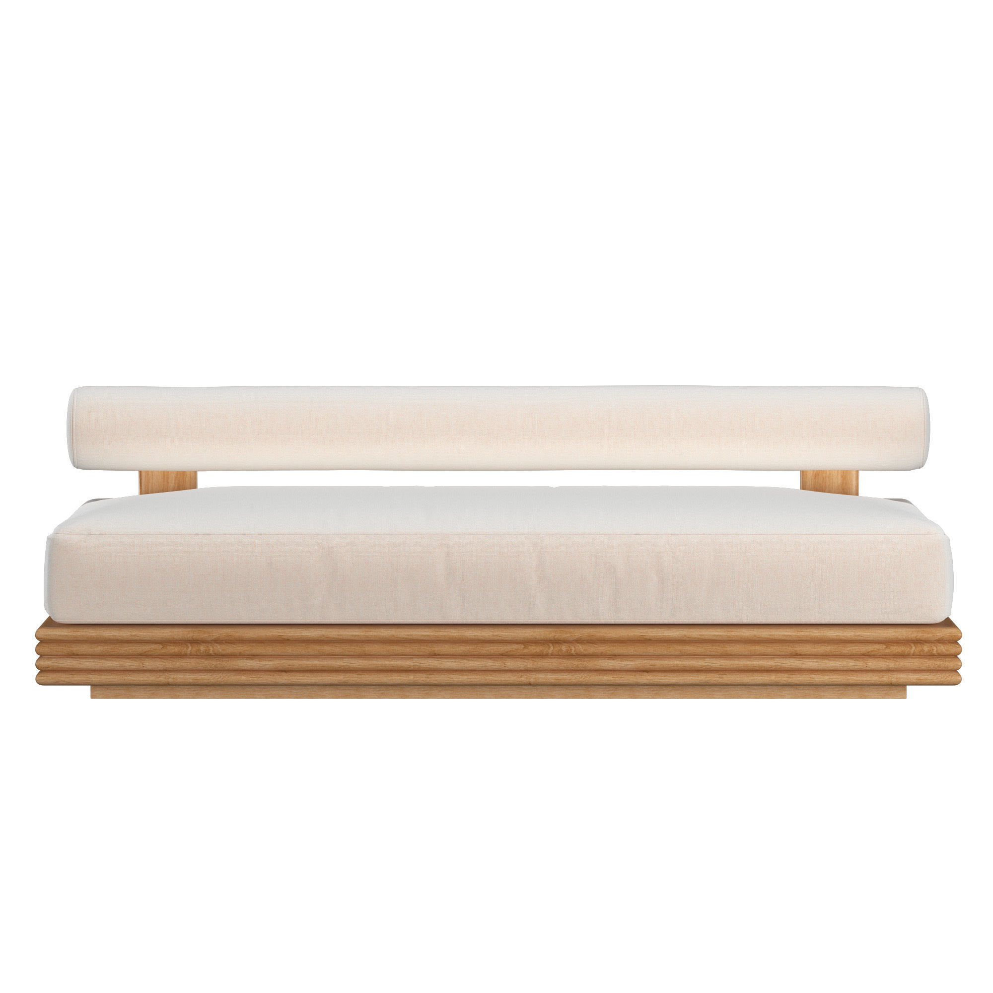 BONDI TEAK ARMLESS SOFA 3D model_2