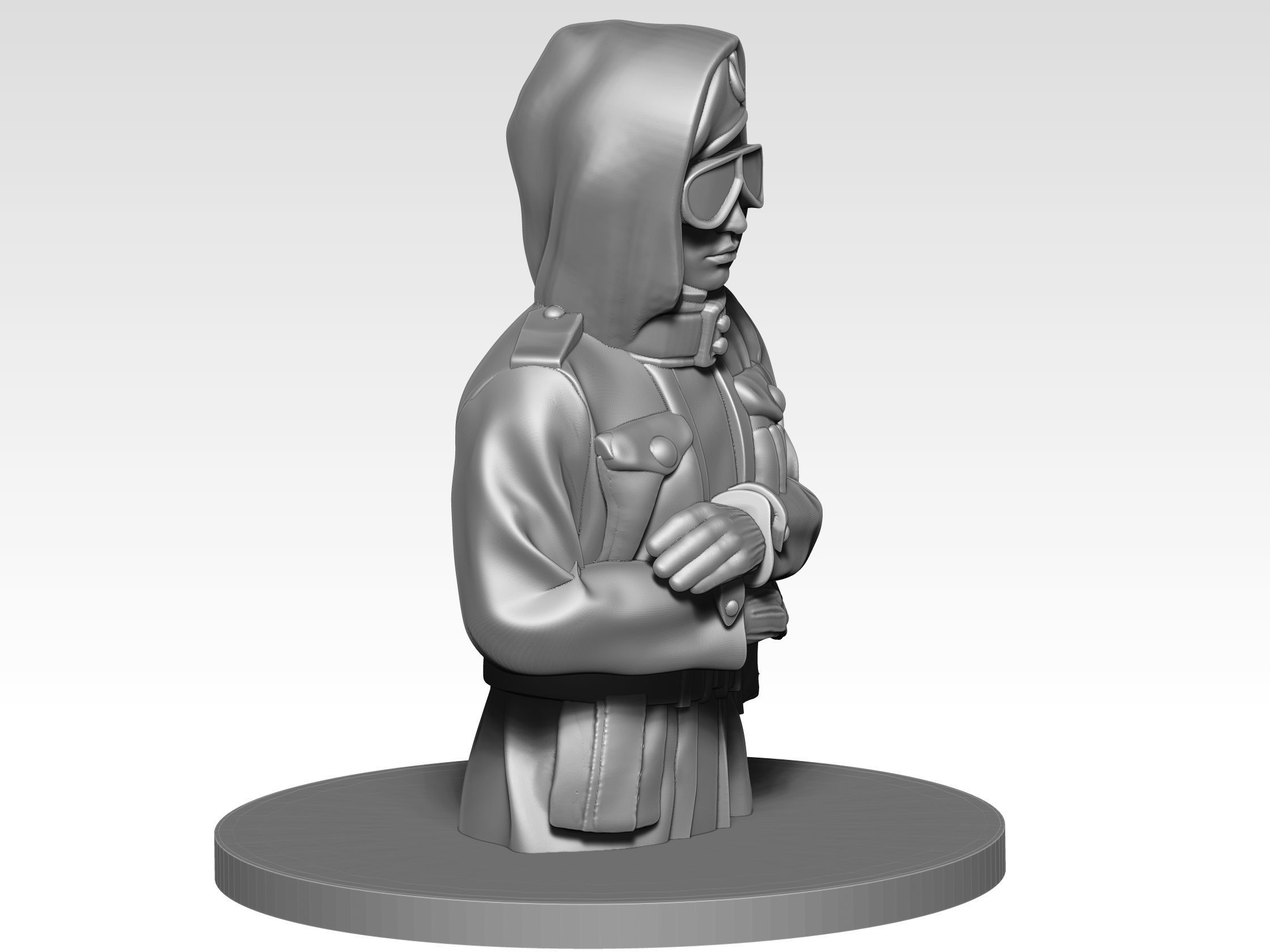 British Tank crew ww2 05 3D print model_2
