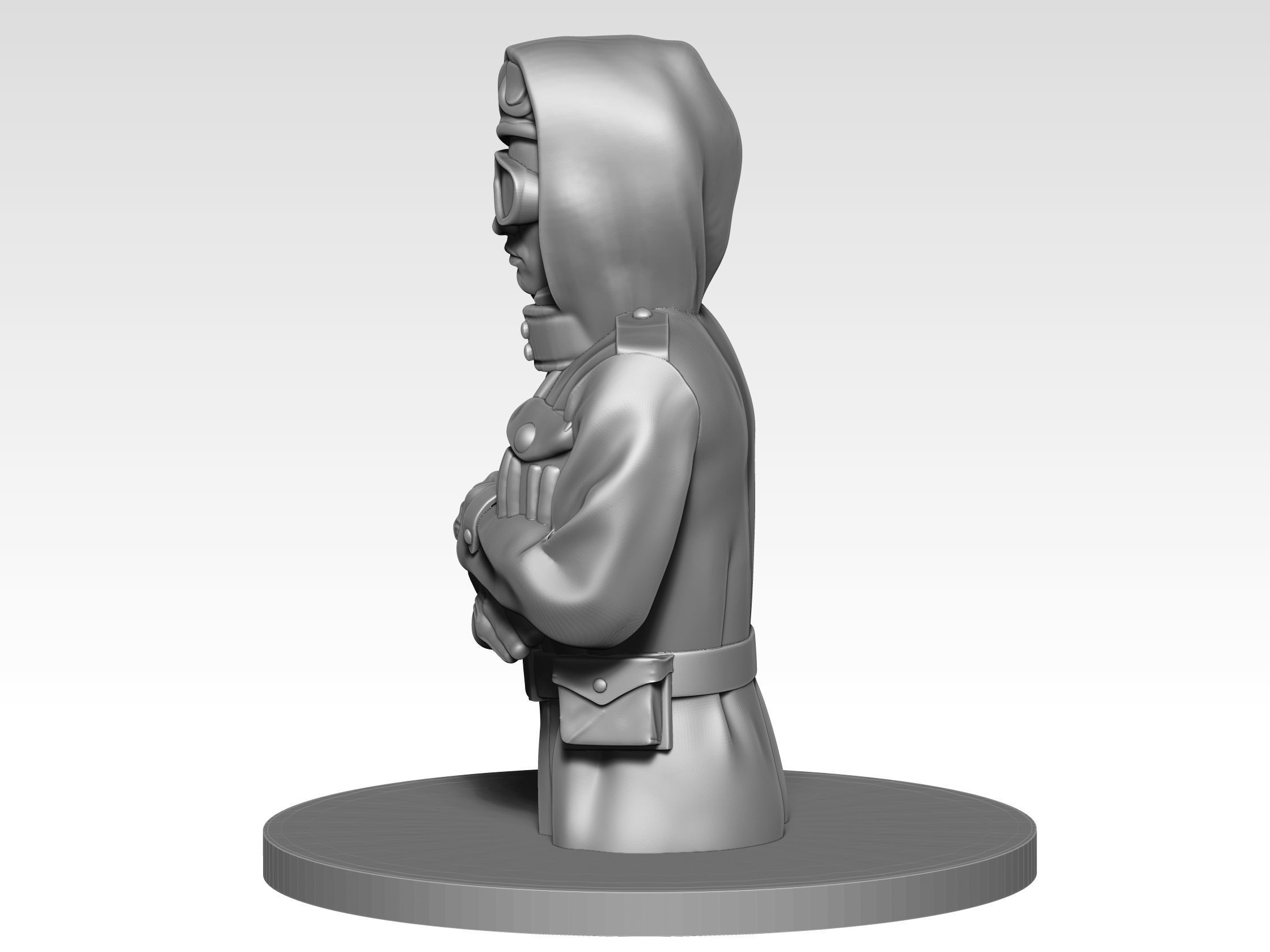 British Tank crew ww2 05 3D print model_5