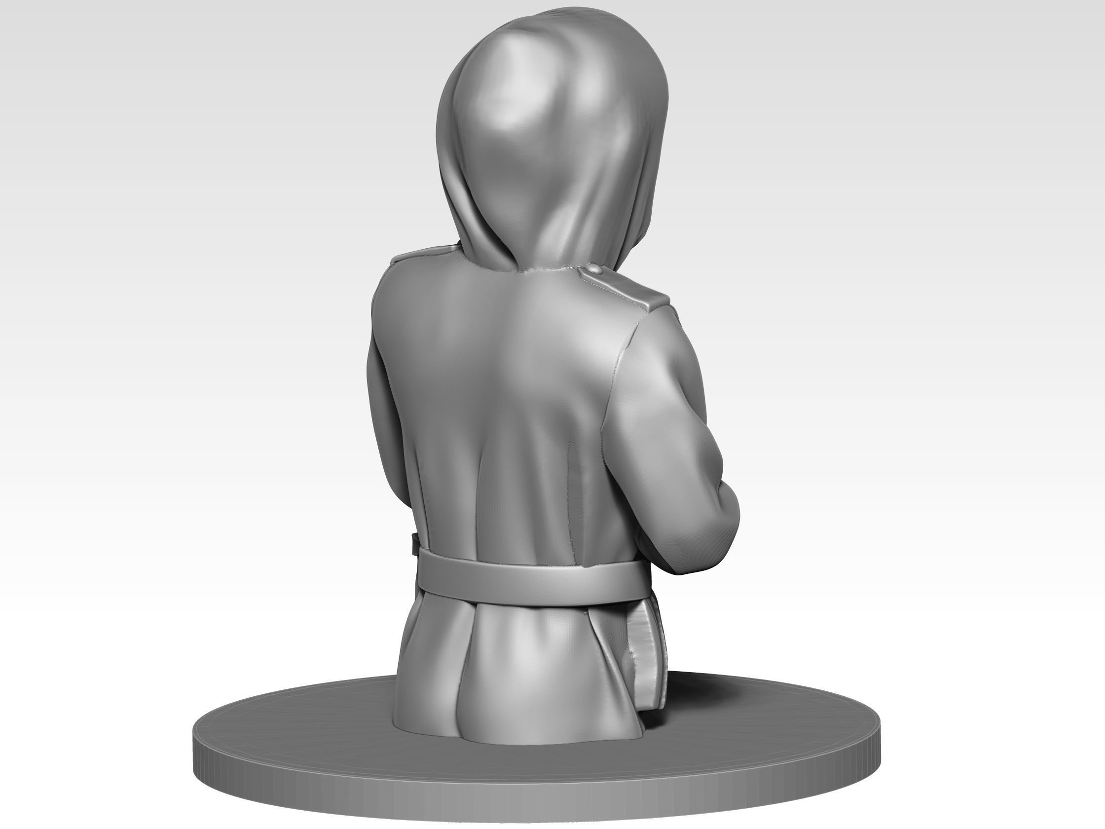 British Tank crew ww2 05 3D print model_3