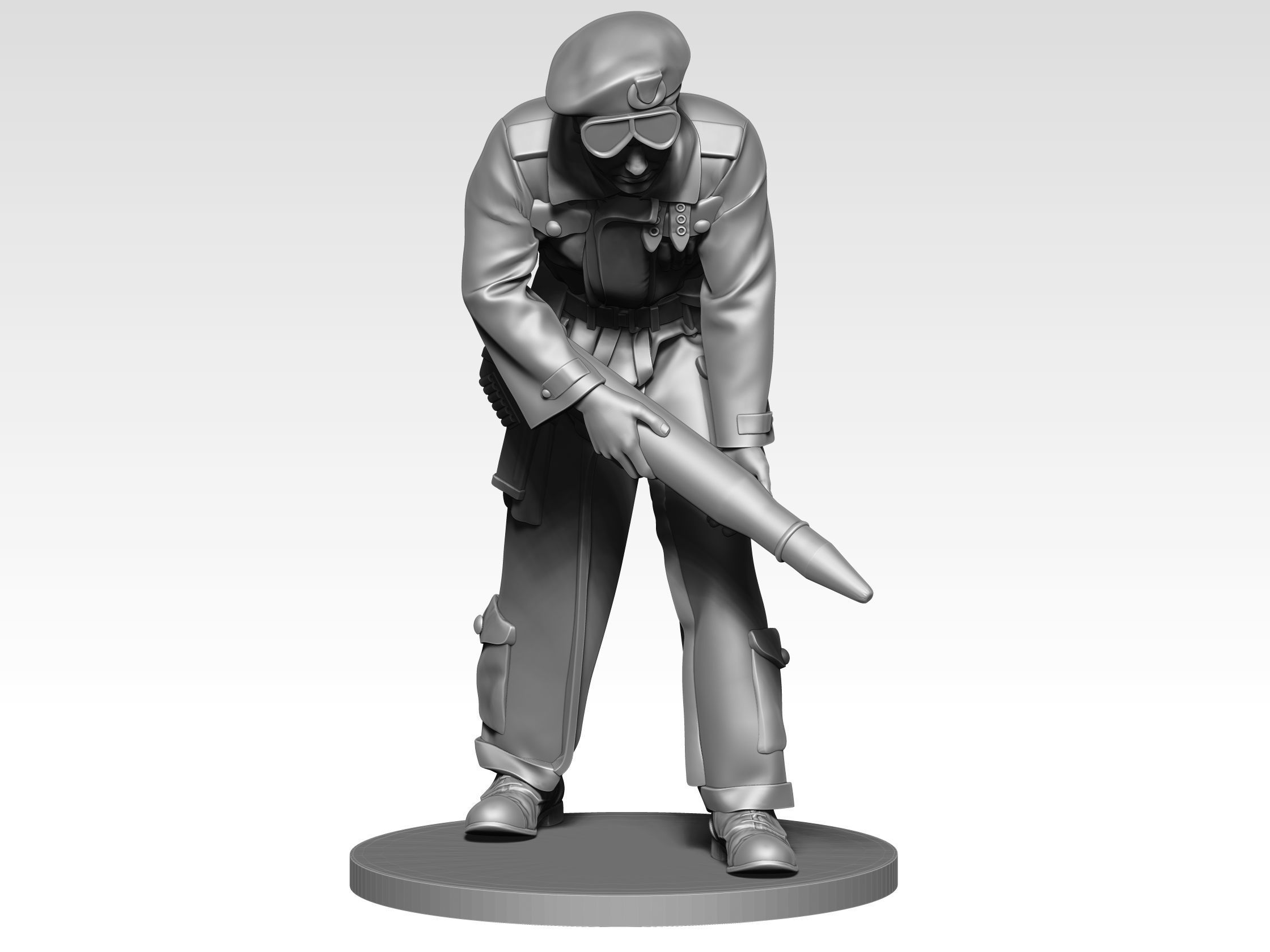 British Tank crew ww2  07 3D print model_1