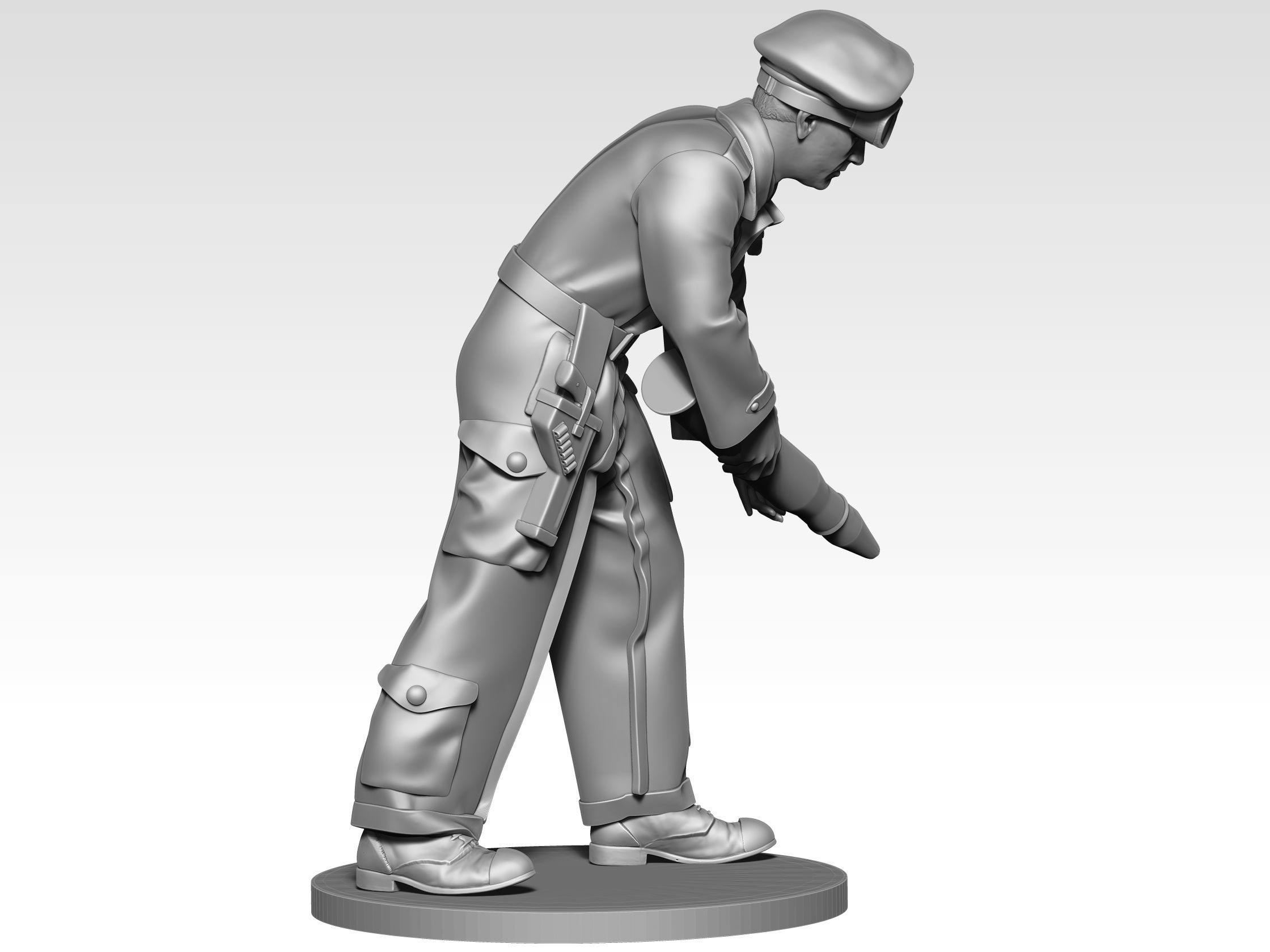 British Tank crew ww2  07 3D print model_3