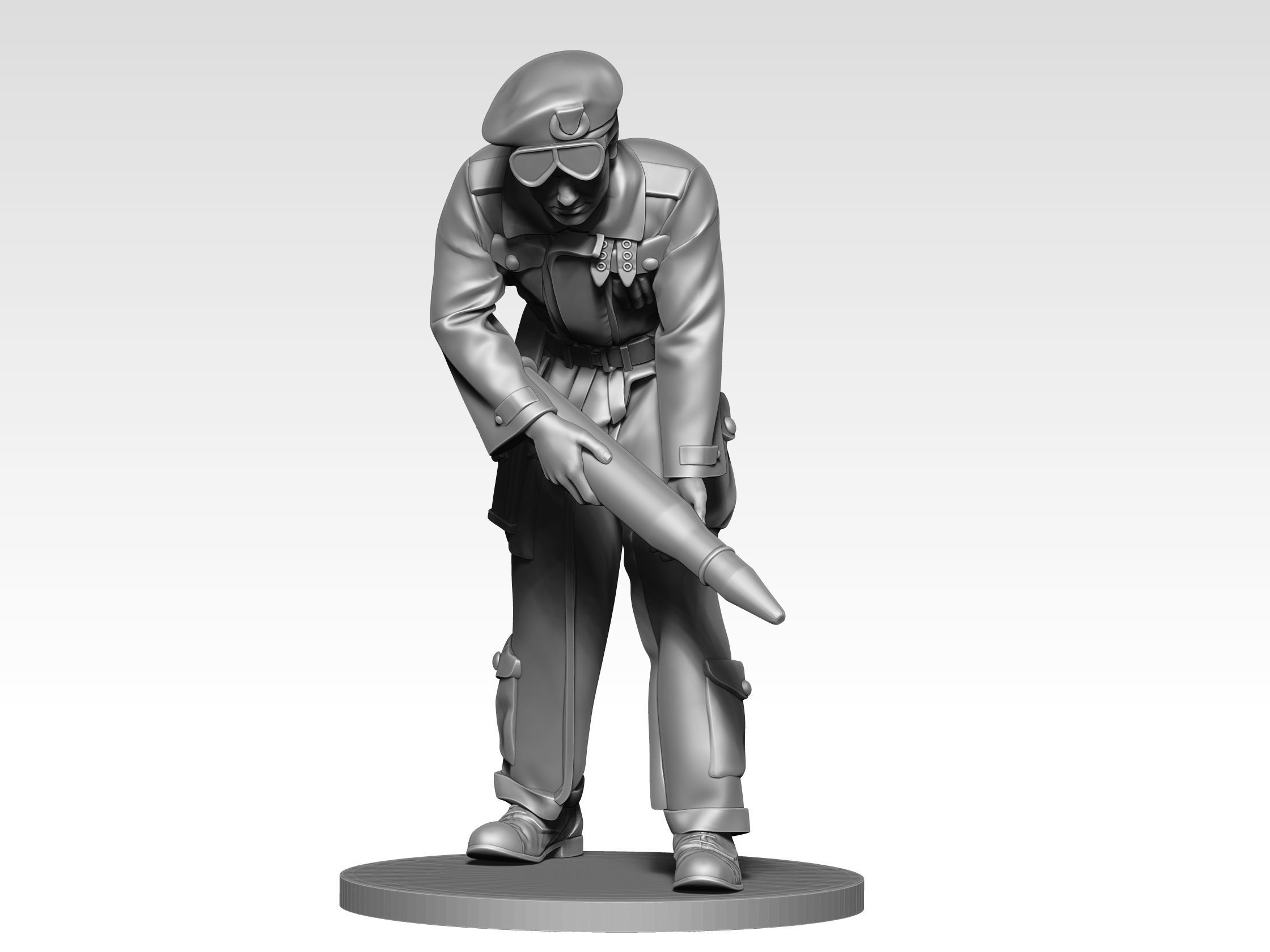 British Tank crew ww2  07 3D print model_6