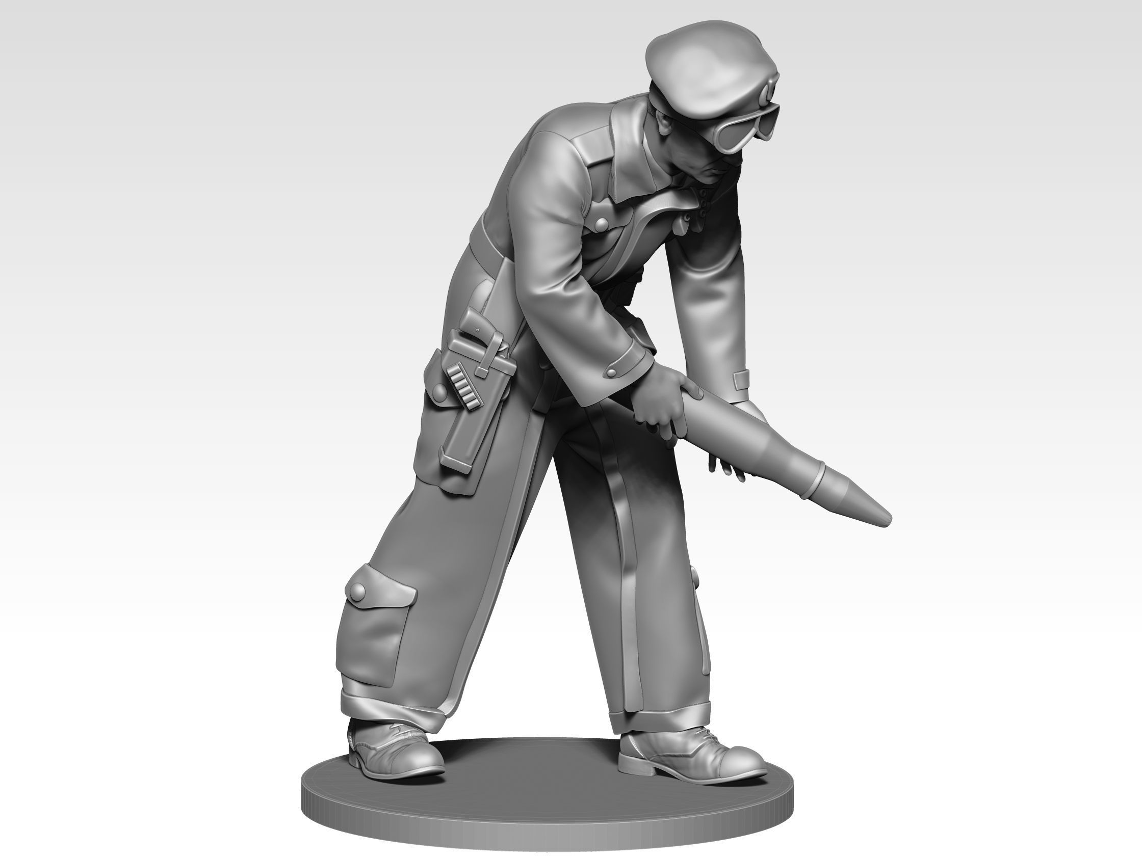 British Tank crew ww2  07 3D print model_2