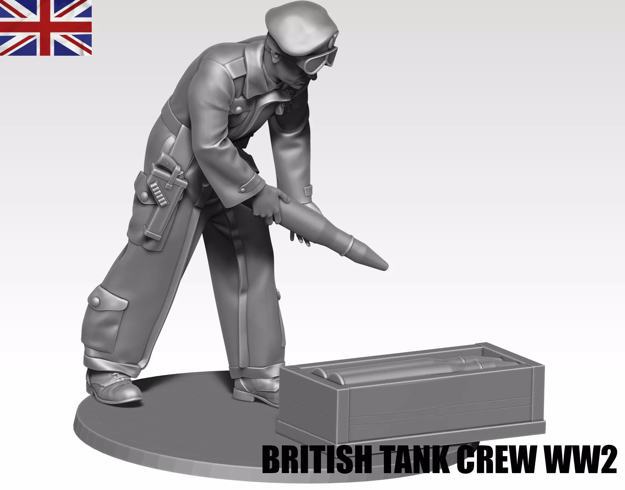 British Tank crew ww2  07 3D print model_0
