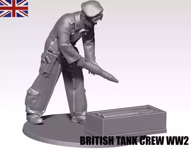 British Tank crew ww2  07 3D print model