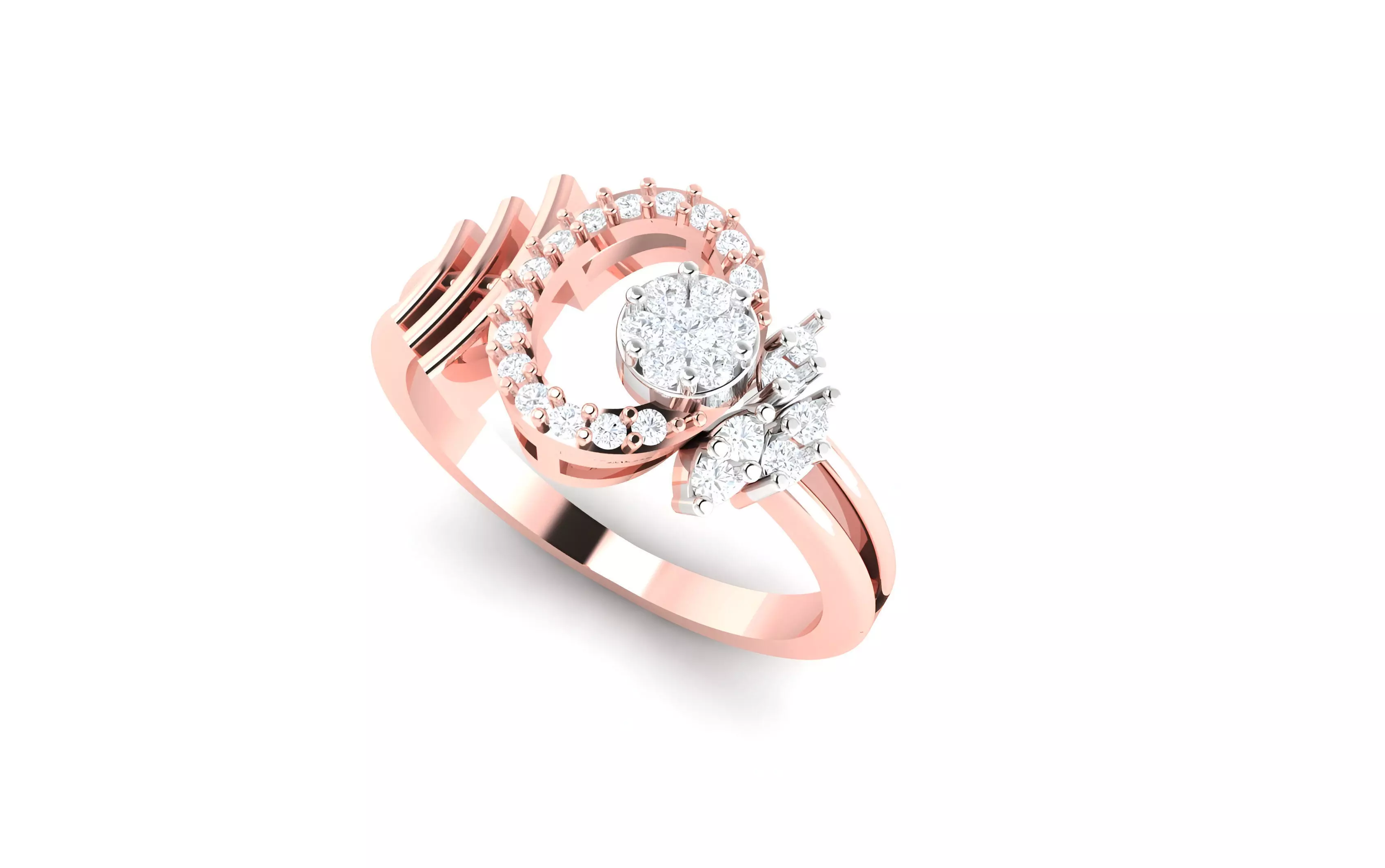  light wt minimalist Women Ring 3dm stl renders 3D print model_0