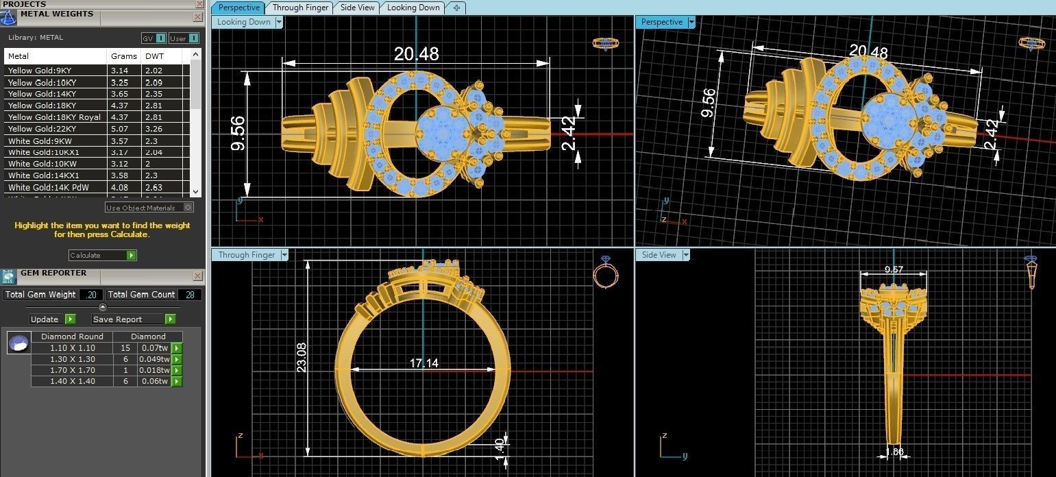  light wt minimalist Women Ring 3dm stl renders 3D print model_3