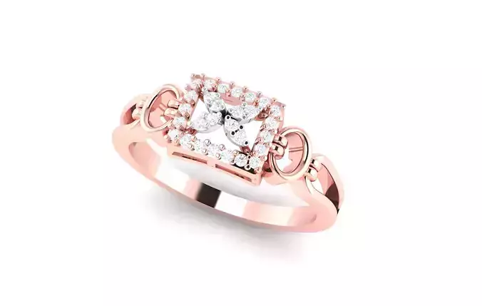 light wt minimalist Women Ring 3dm stl renders 3D print model