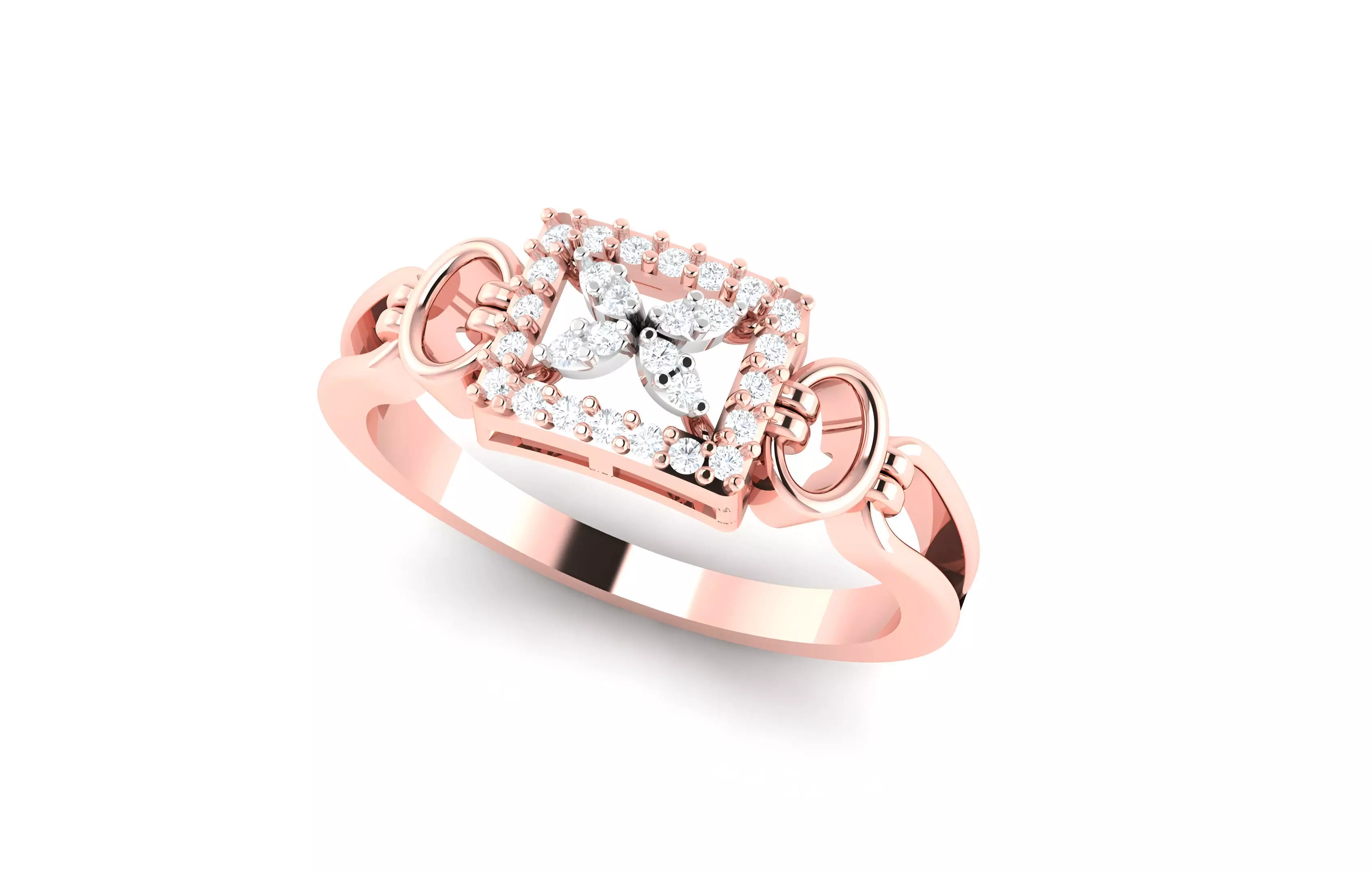 light wt minimalist Women Ring 3dm stl renders 3D print model_0