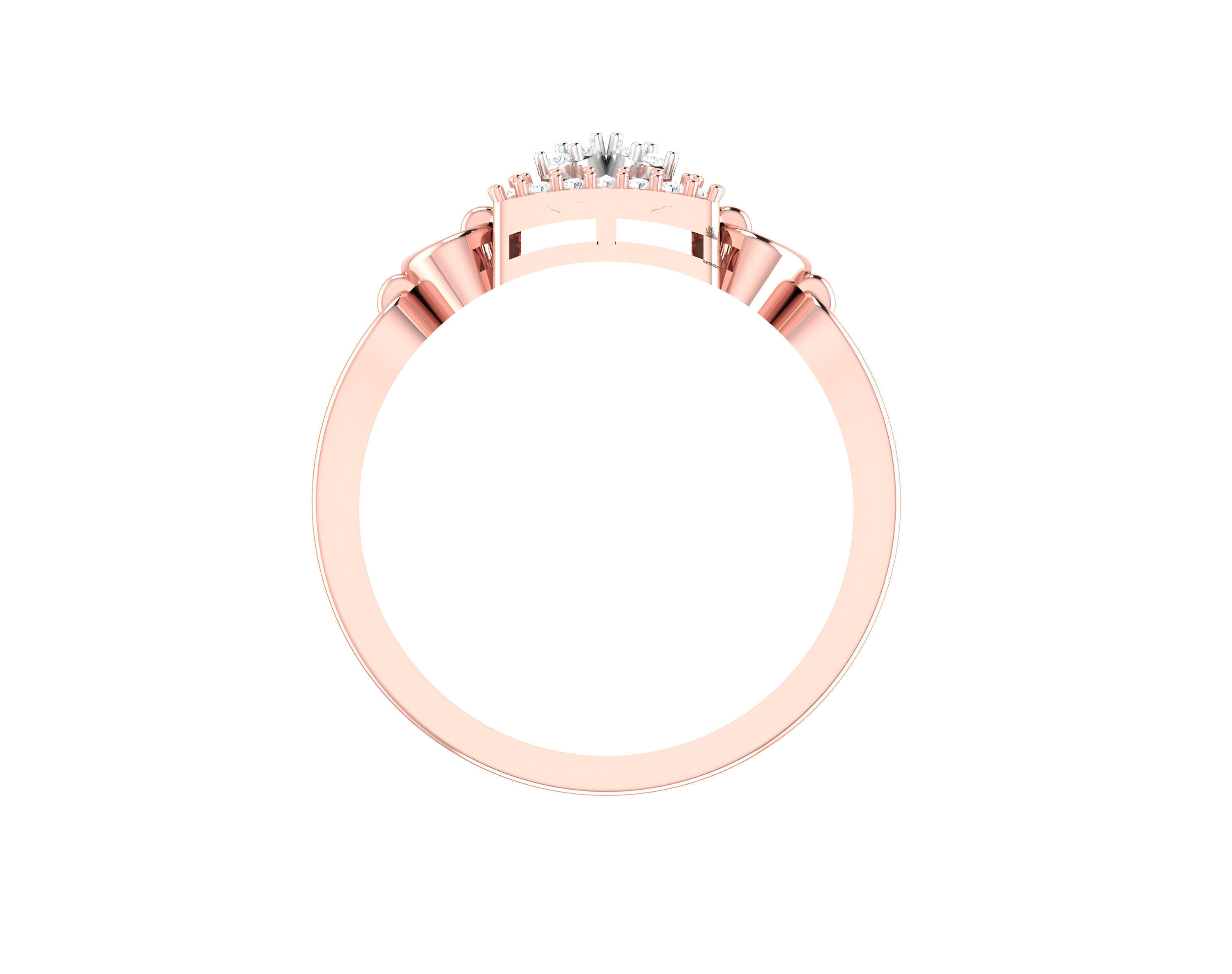 light wt minimalist Women Ring 3dm stl renders 3D print model_4