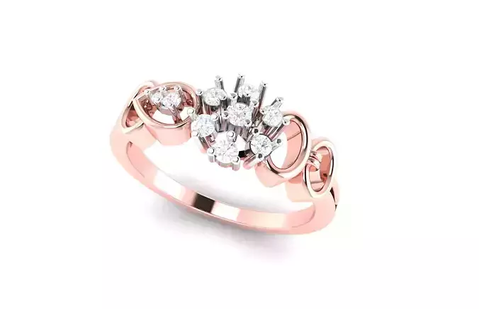 light wt minimalist Women Ring 3dm stl renders